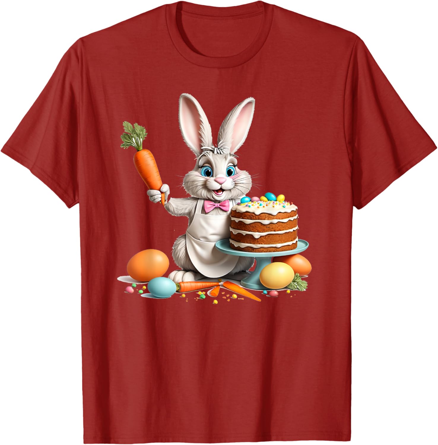 Easter Bunny Baking Carrot Cake T-Shirt for Fun Holiday Celebrations - 10
