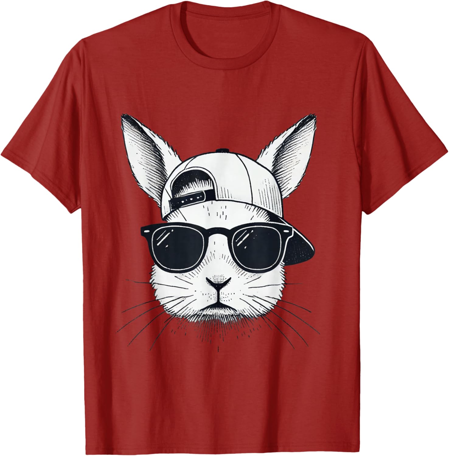 Cool Bunny Face Sunglasses T-Shirt for Easter Fun β Boys, Men, Kids - 4