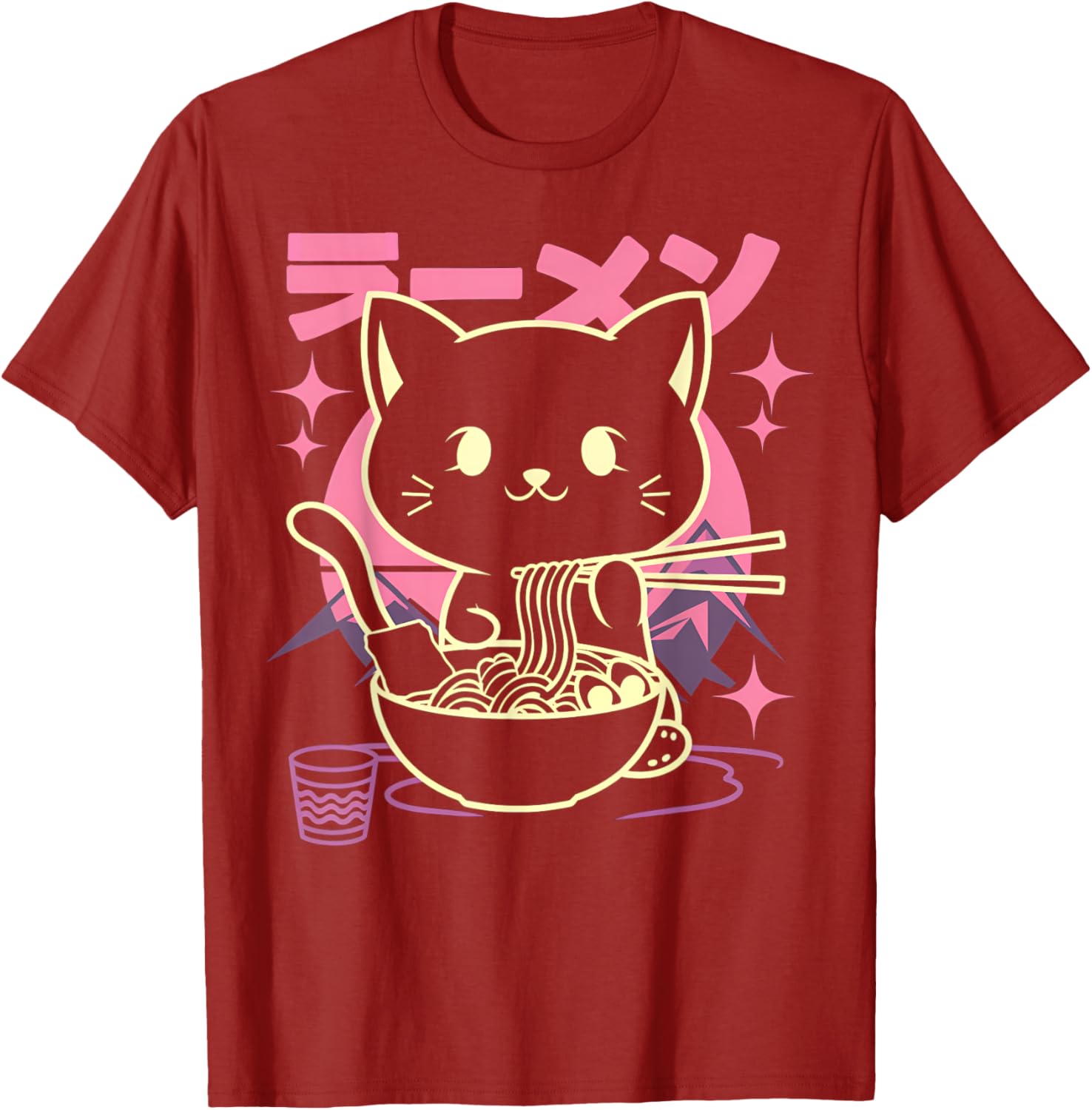 Cute Cat Ramen Kawaii Anime T-Shirt Gift for Men, Women, and Kids - 6