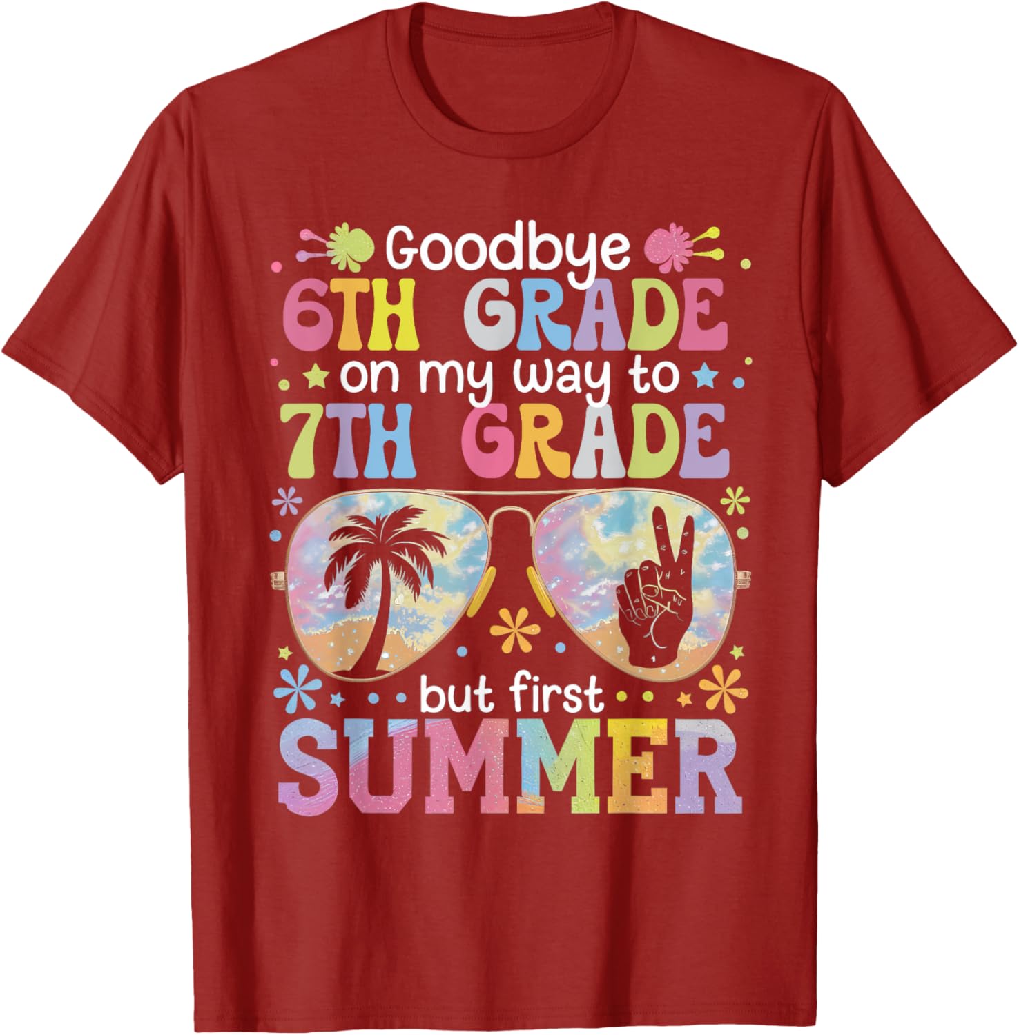 Goodbye 6th Grade T-Shirt Perfect for Last Day of School Celebrations - 7