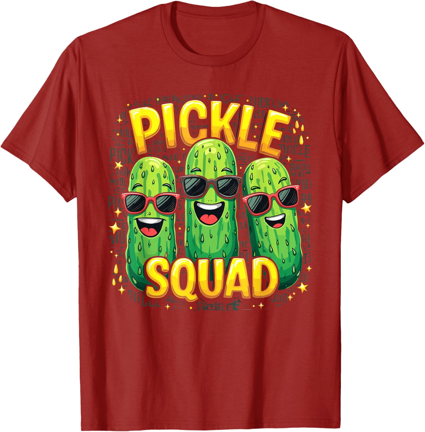 Cute Pickle Squad Shirt Fun Cucumber Jar T-Shirt for Pickle Lovers - 7