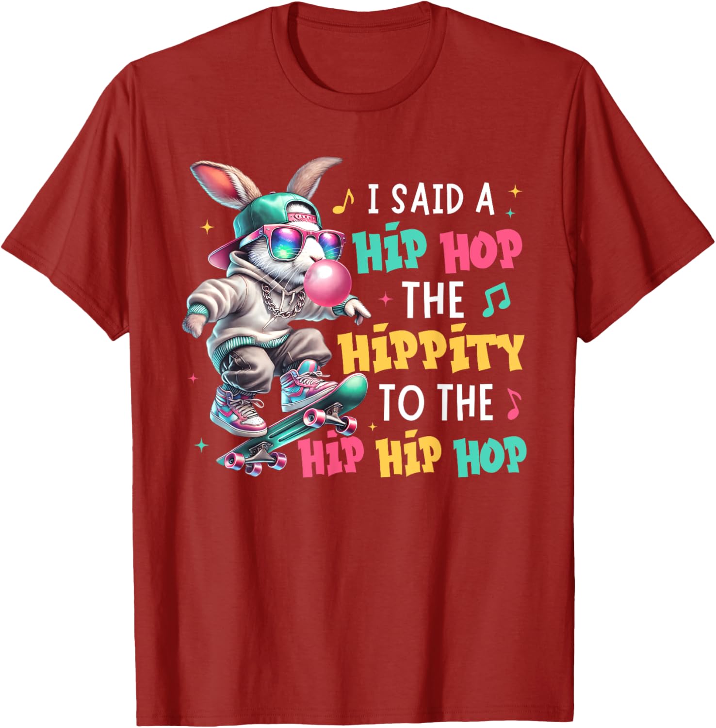 Funny Easter Hip Hop Bunny T-Shirt for Kids and Adults - Celebrate with Style! - 11