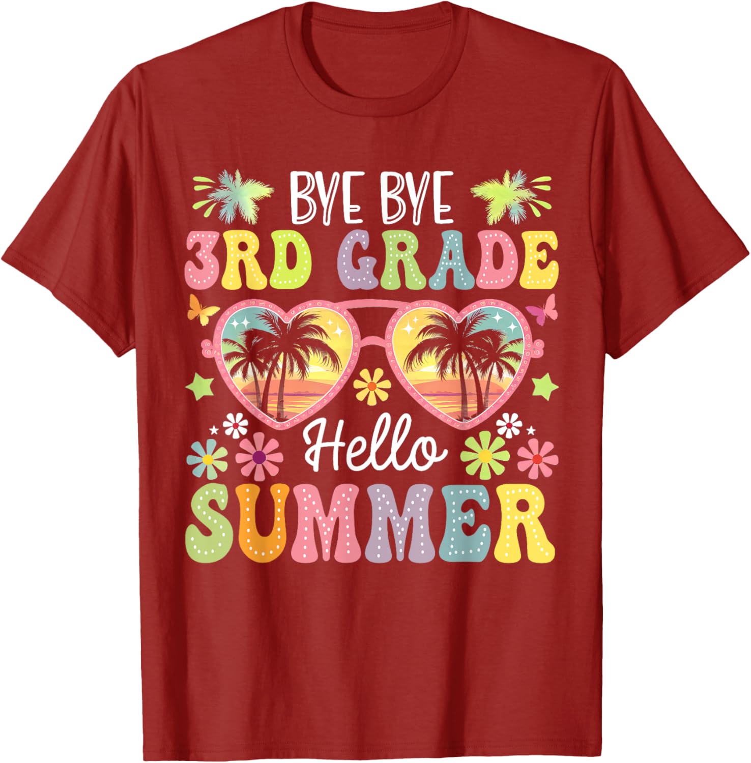 Goodbye 3rd Grade Hello Summer Kids T-Shirt for Boys Last Day of School - 10