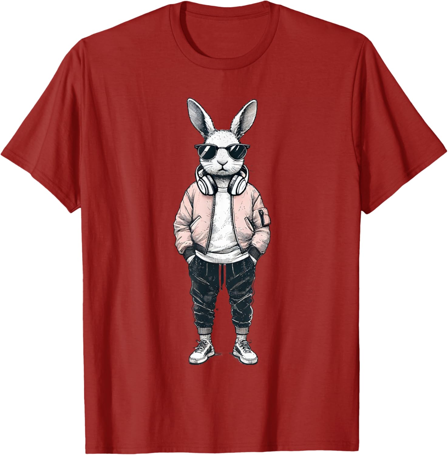 Cool Bunny Rabbit Boys Easter Shirt with Sunglasses for Kids and Men - 7