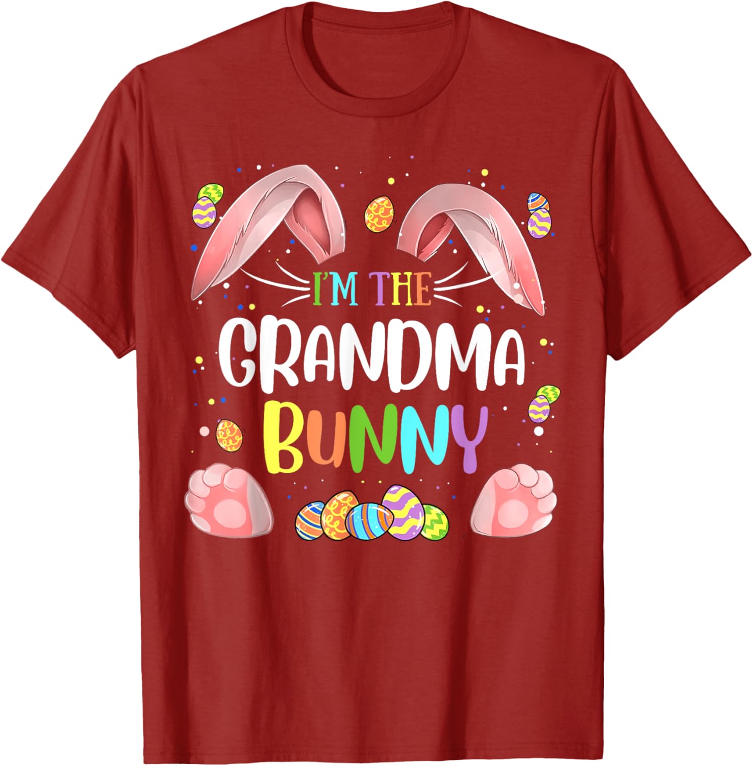 Cute Grandma Bunny Matching Family Easter T-Shirt for Holiday Fun - 7