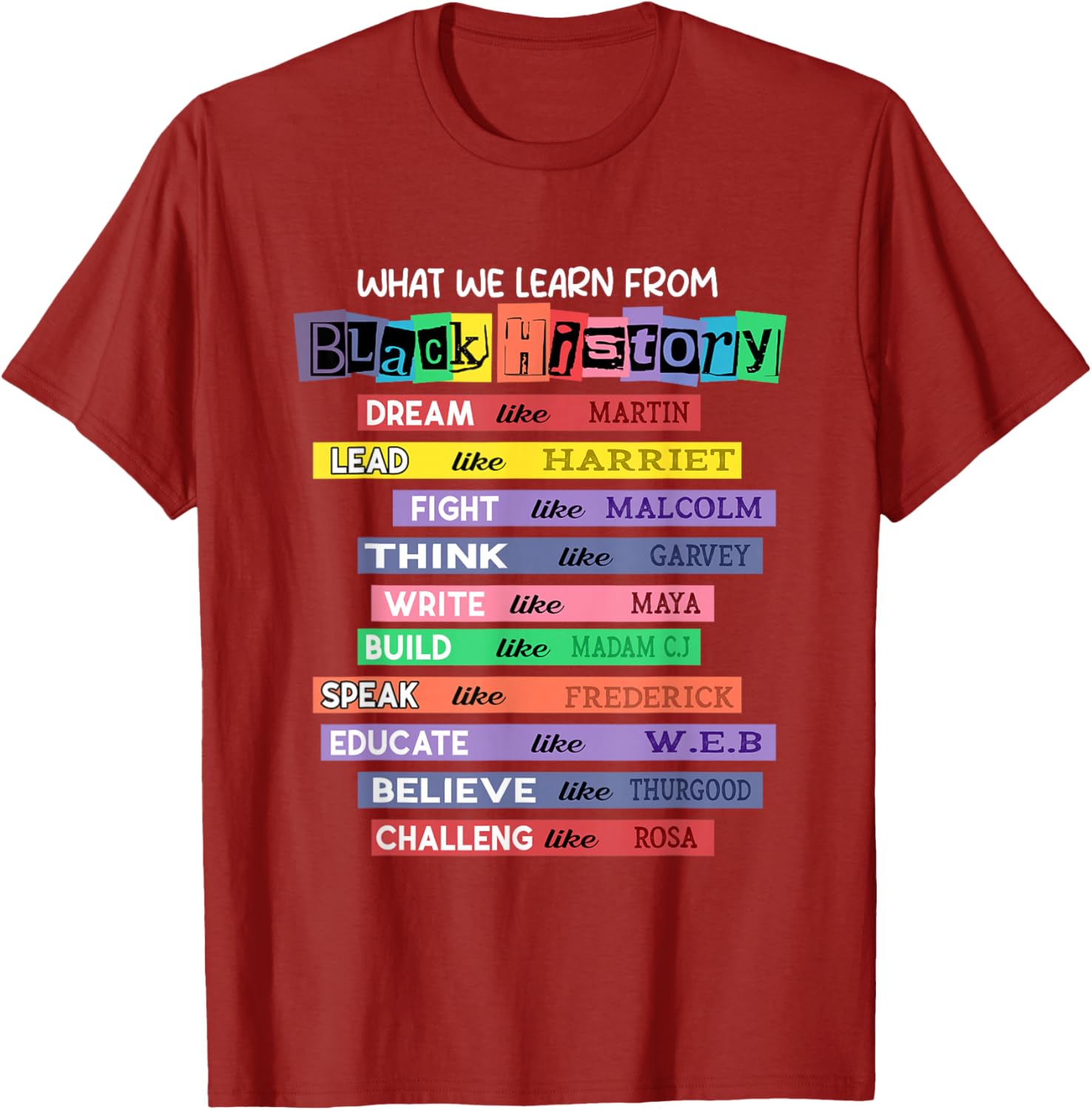 Celebrate Black History Month with Inspired Learning T-Shirt - 16