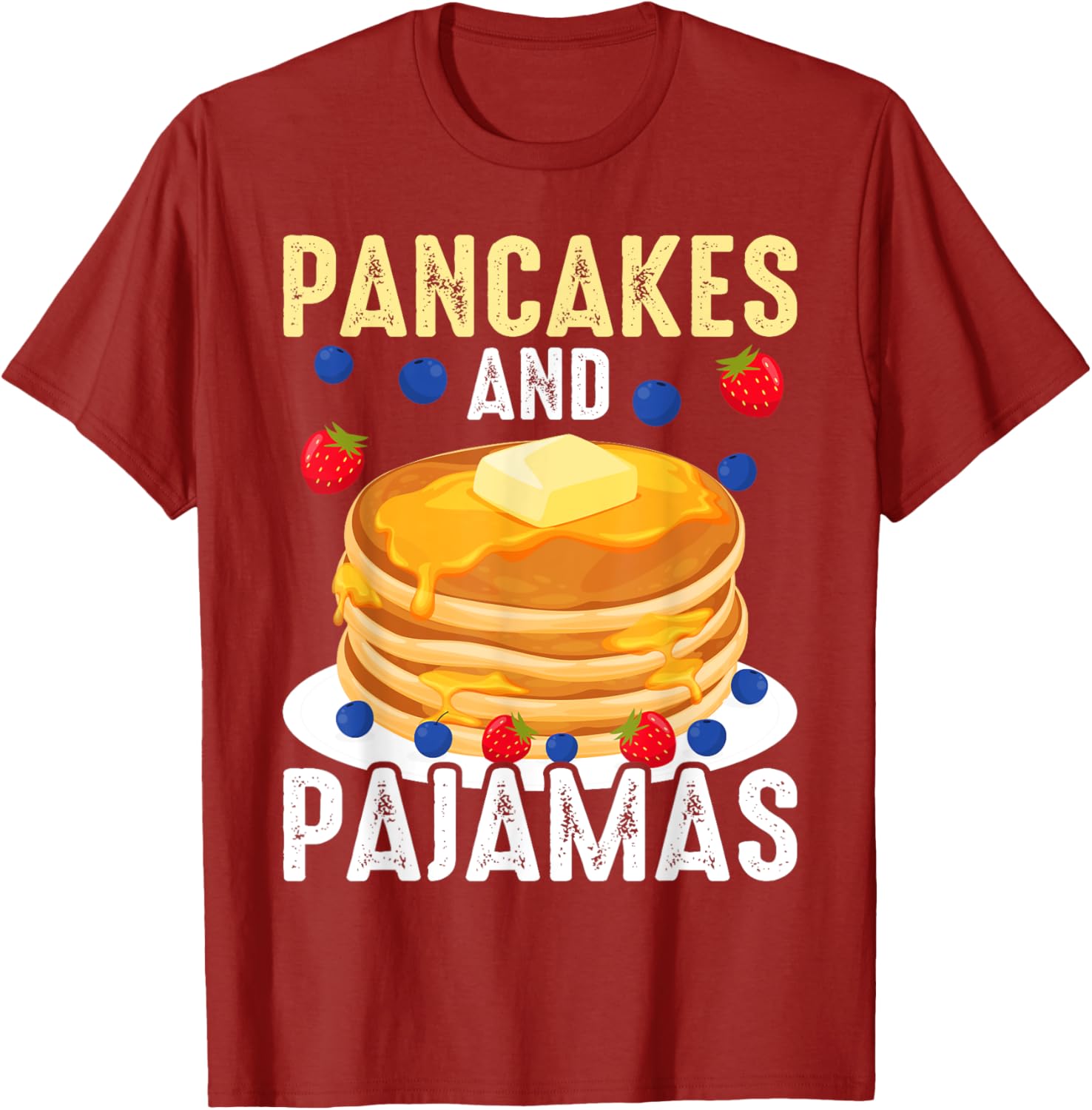 Cozy Pancake Pajama T-Shirt for Fun and Relaxation at Home - 8