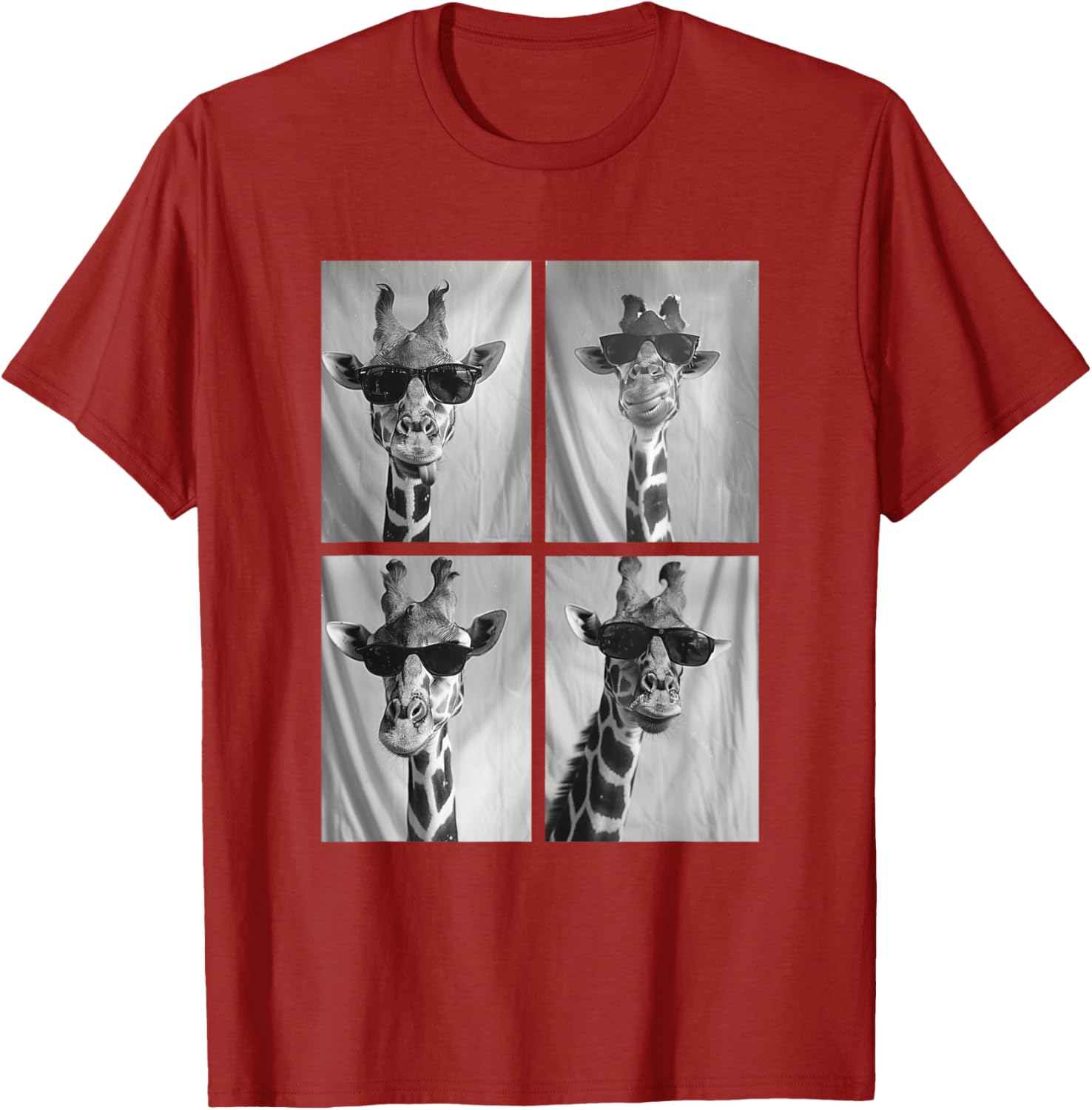 Cute Giraffe in Sunglasses Cool African Hipster T-Shirt for Animal Lovers - 11