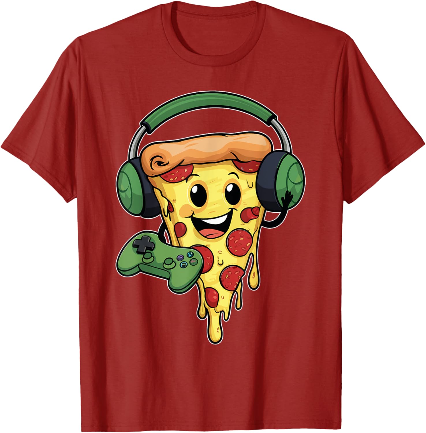 Funny Gamer Pizza Lovers T-Shirt for Video Game Enthusiasts - 17