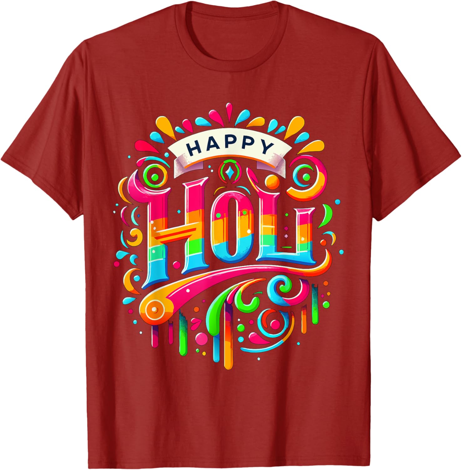 Happy Holi Festival T-Shirt for Women, Kids, and Men - Family Apparel - 2