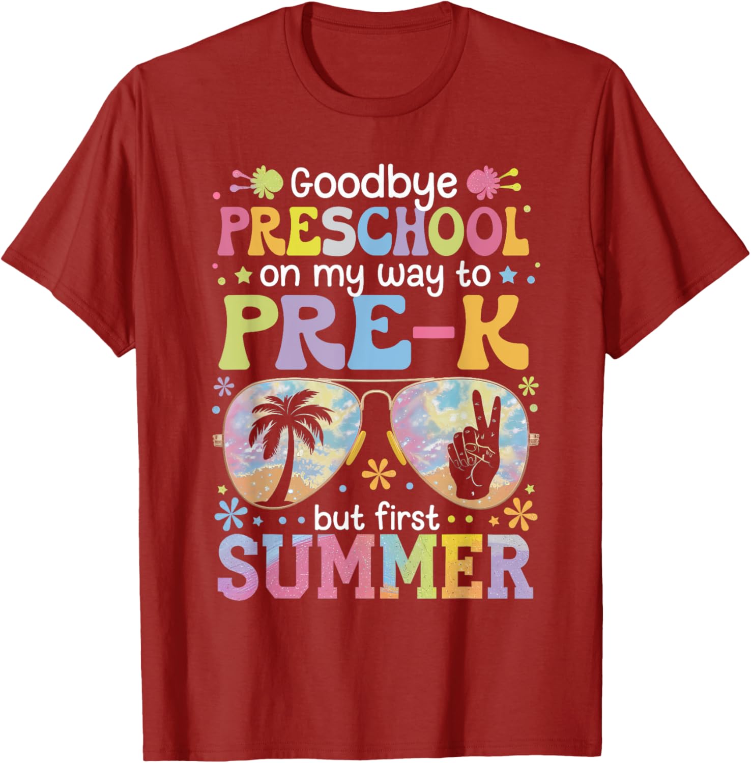 Goodbye Preschool Pre-K Last Day of School Fun T-Shirt for Kids - 14