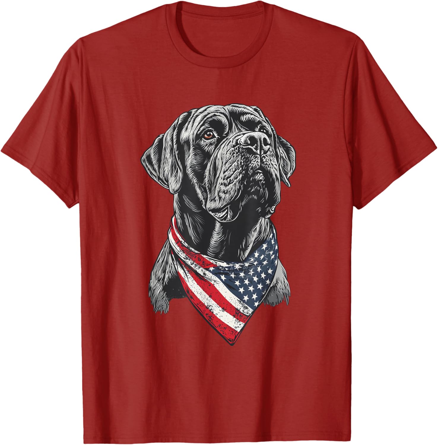 English Mastiff American Flag T-Shirt for Dog Lovers and Patriotism - 14