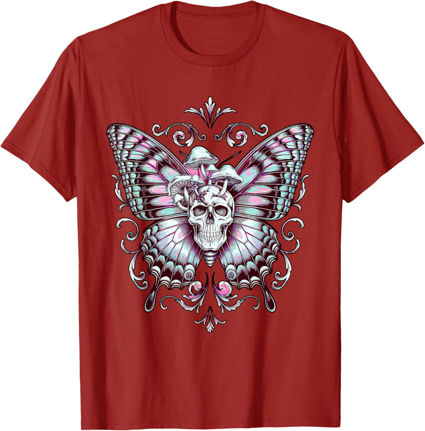 Fairy Grunge Skeleton Butterfly Wings T-Shirt for Aesthetic Fashion - 6