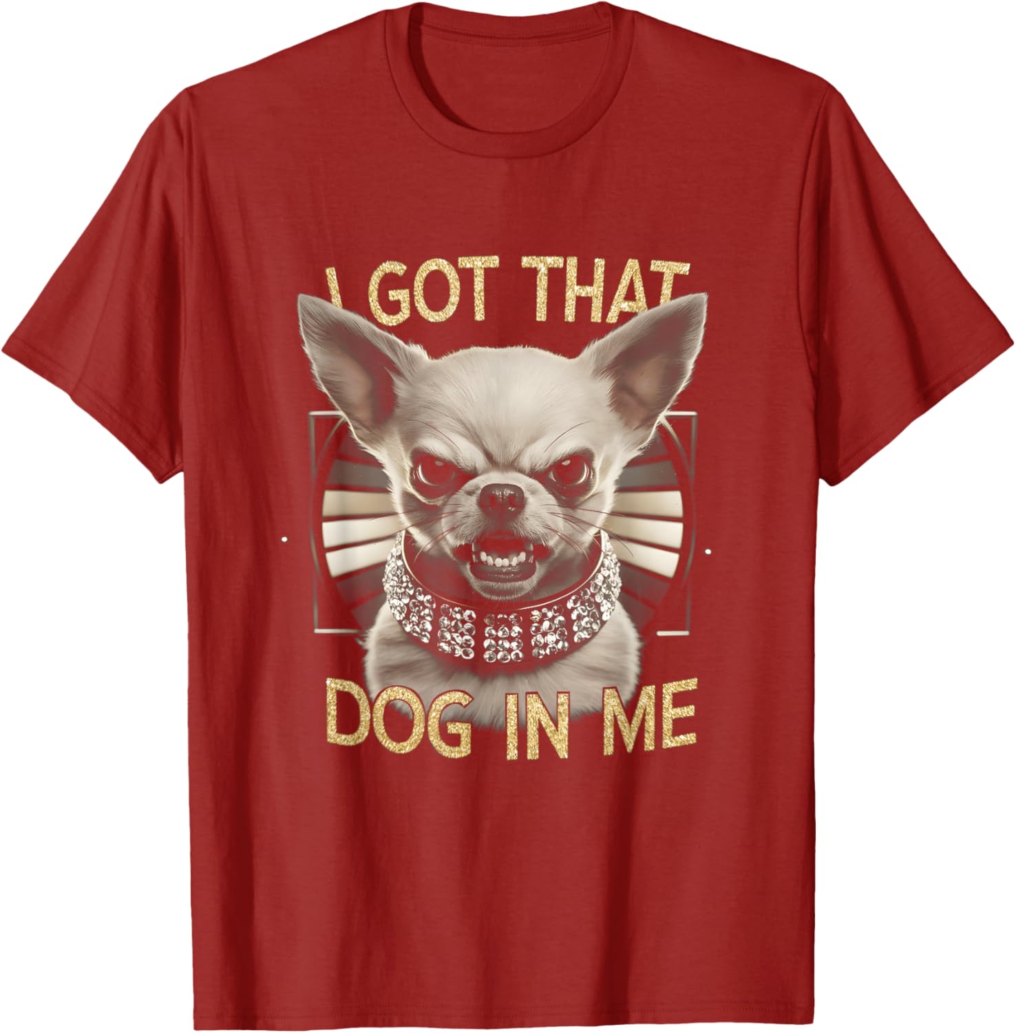 Funny Chihuahua T-Shirt with Angry Face for Dog Lovers Gift - 8