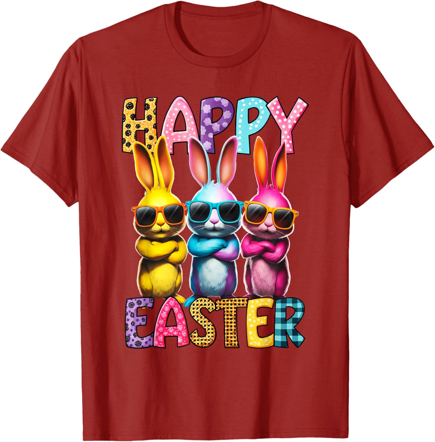 Funny Easter Bunny T-Shirt for Kids and Adults - Happy Easter Tees - 8