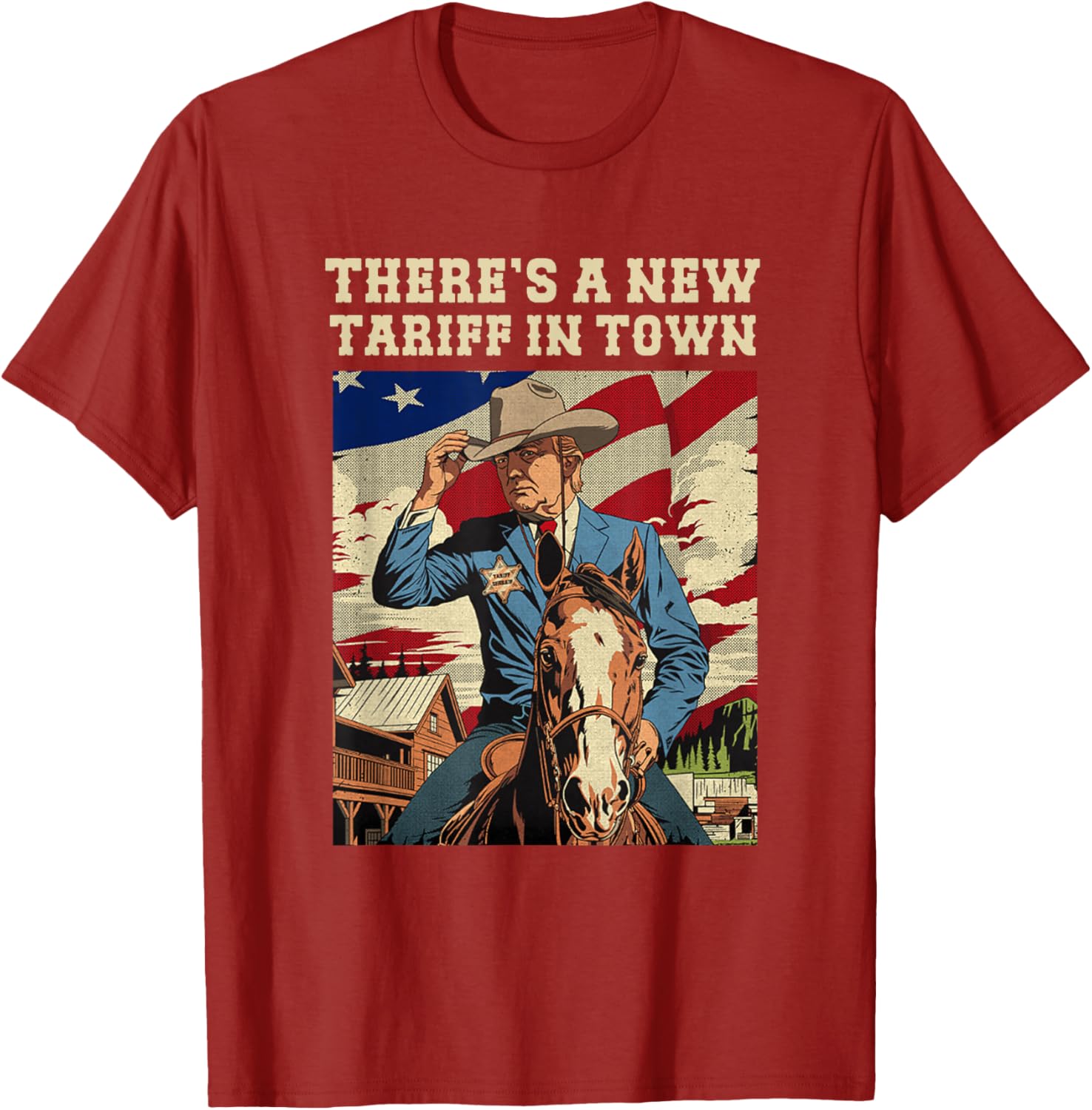 Cool There's A New Tariff In Town T-Shirt for Fun Casual Wear - 7