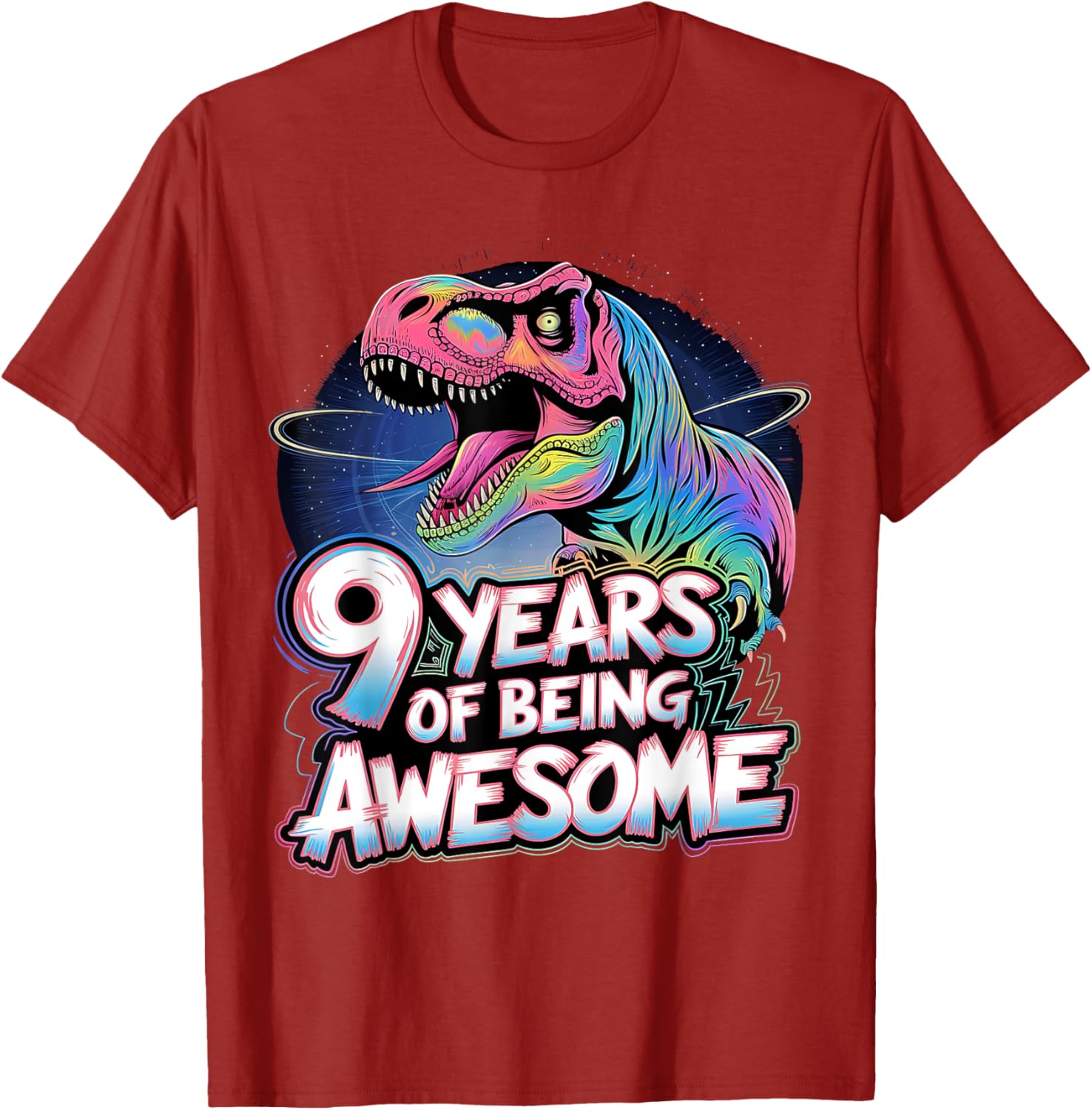 Cute Dinosaur 9th Birthday Shirt for Boys - Perfect Gift for 9 Year Olds - 10