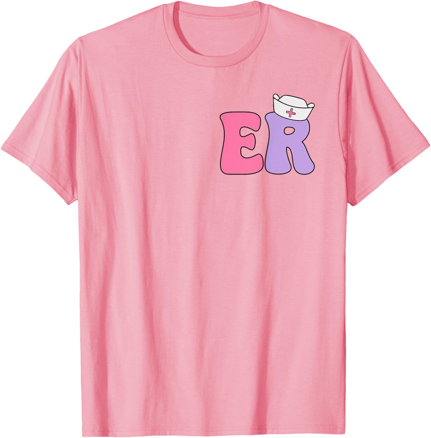 Emergency Nurse T-Shirt for ER Professionals Dual-Sided Design Apparel - 16