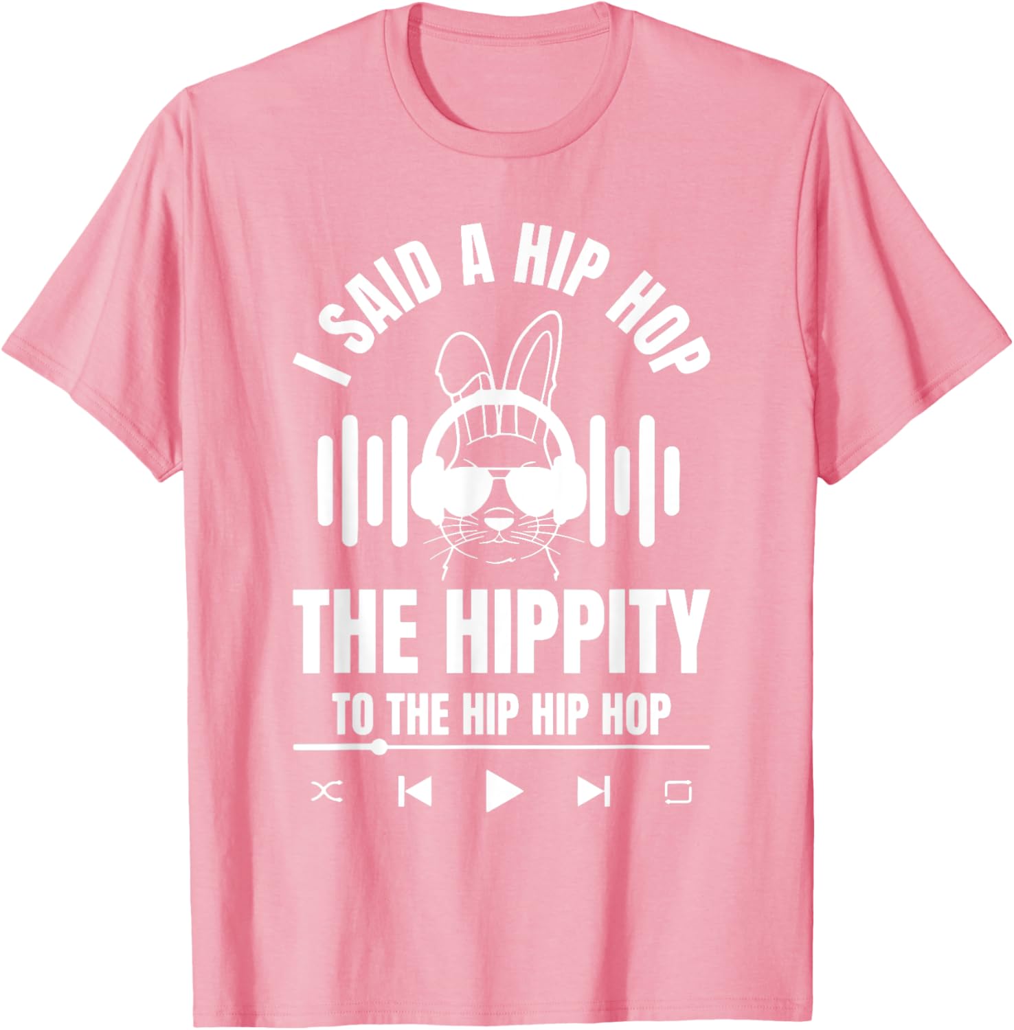 Funny Hip Hop Bunny Easter T-Shirt for Trendy Holiday Style - 11