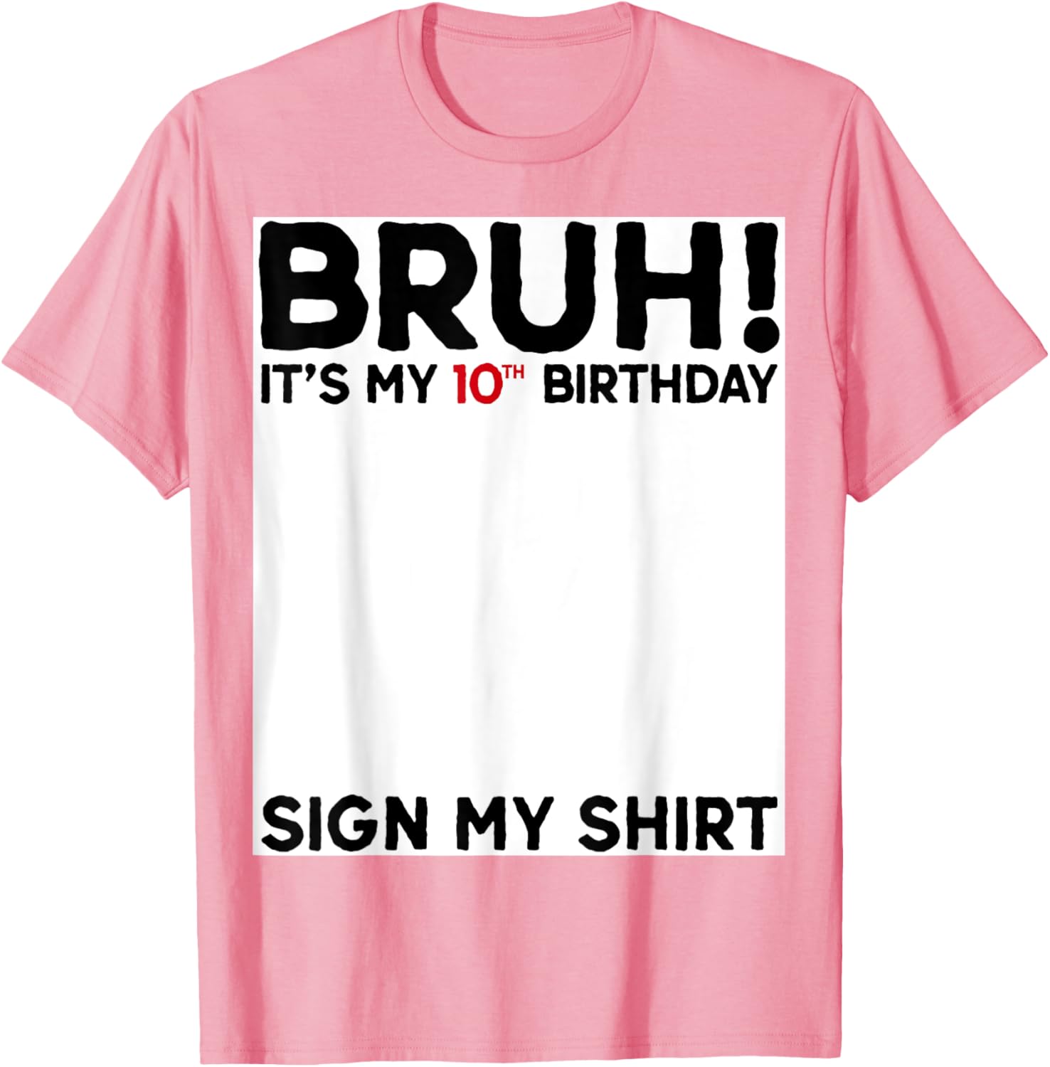 Cool Bruh I'm Double Digits T-Shirt for 10 Year Old Boys Birthday Gift - 20