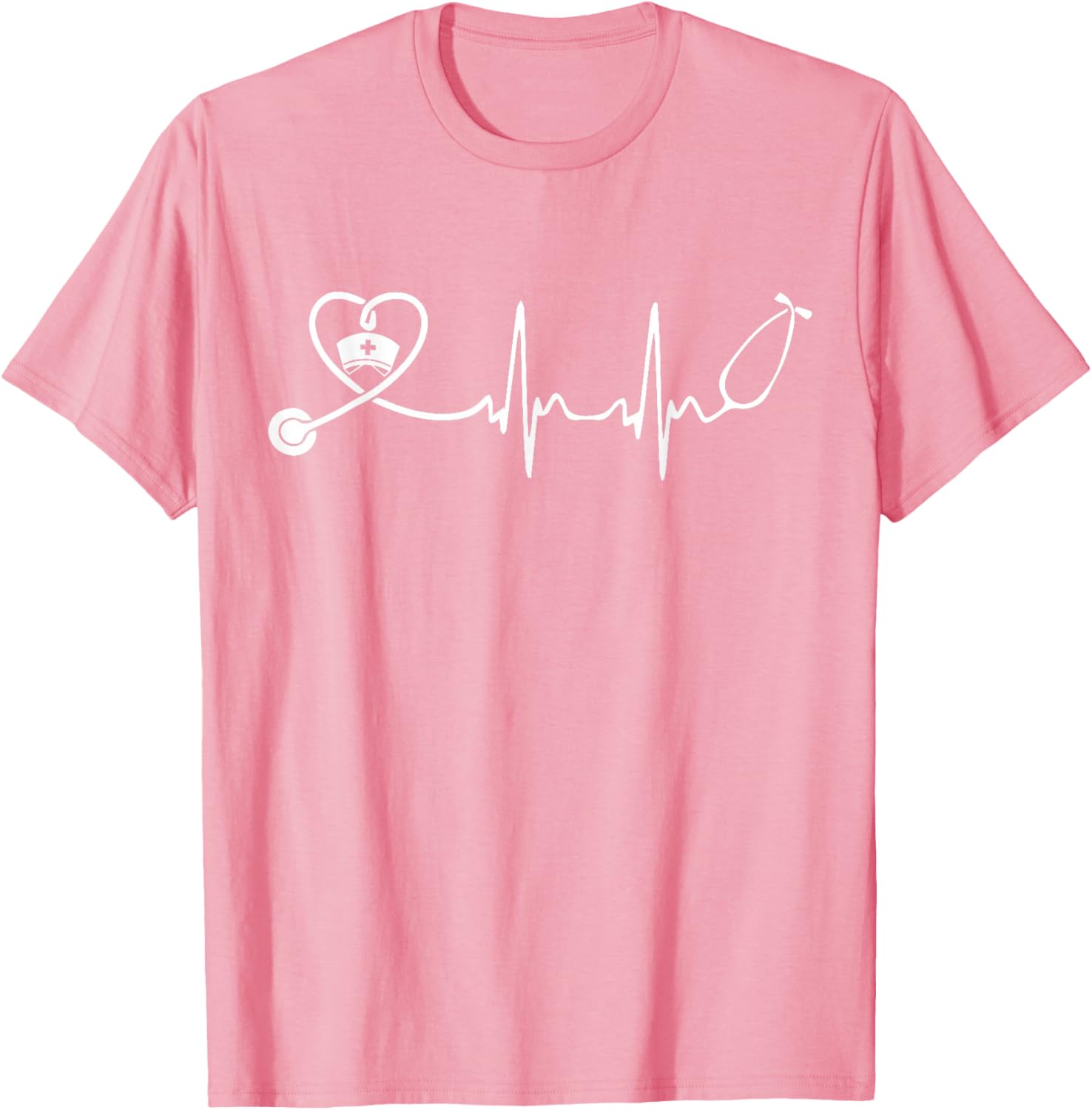Cute Nurse Stethoscope Heartbeat T-Shirt for Nurse Week 2025 - 9