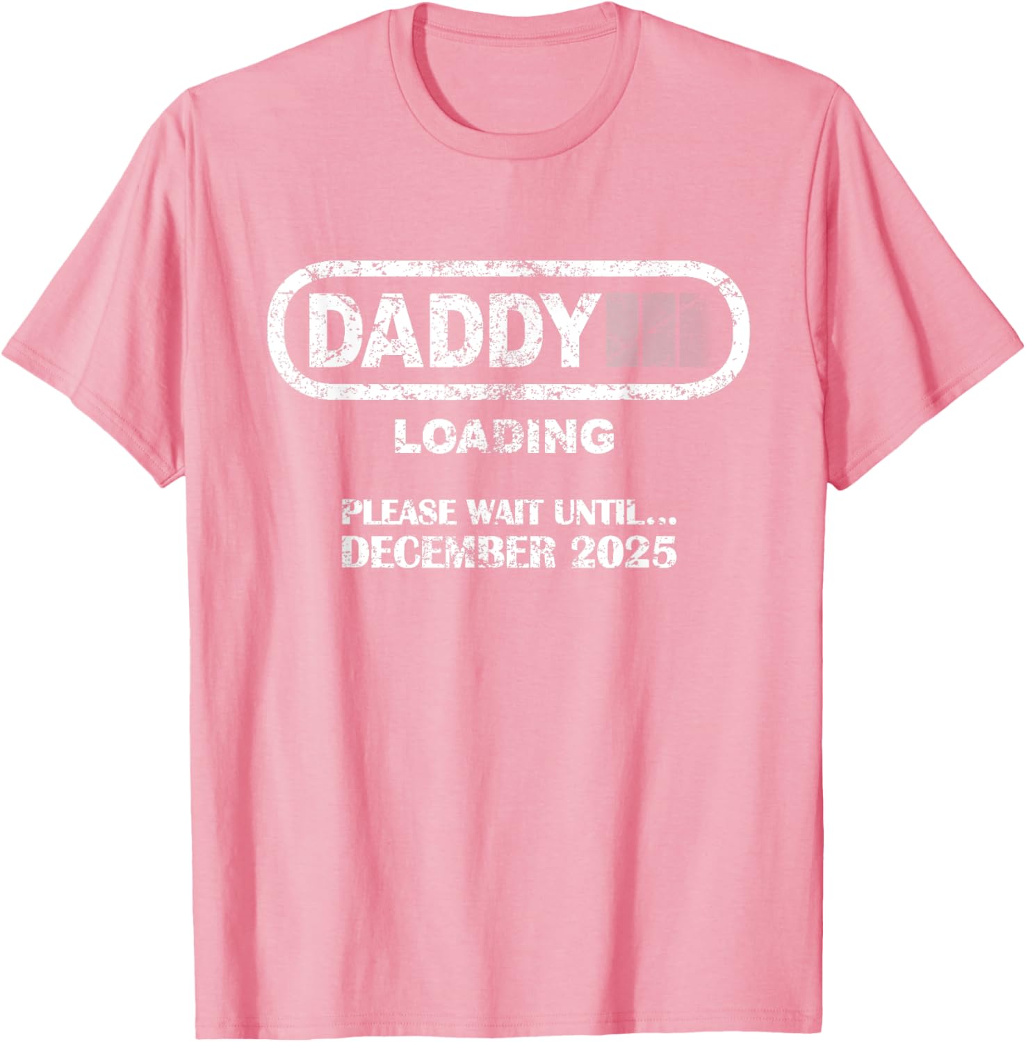 Daddy To Be December 2025 Vintage Style New Dad Loading T-Shirt - 12