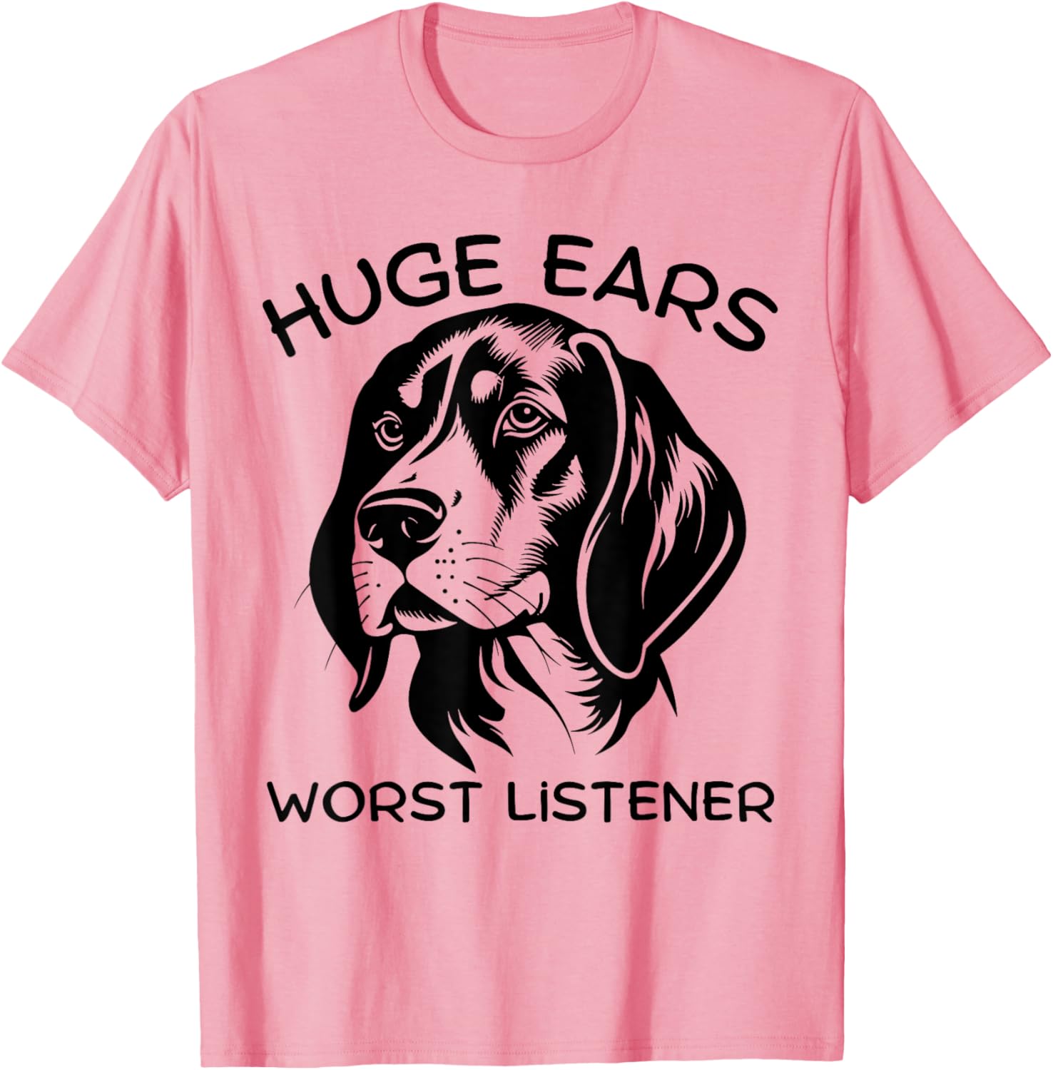 Funny Beagle Dog T-Shirt for Men and Women with Huge Ears and Attitude - 3