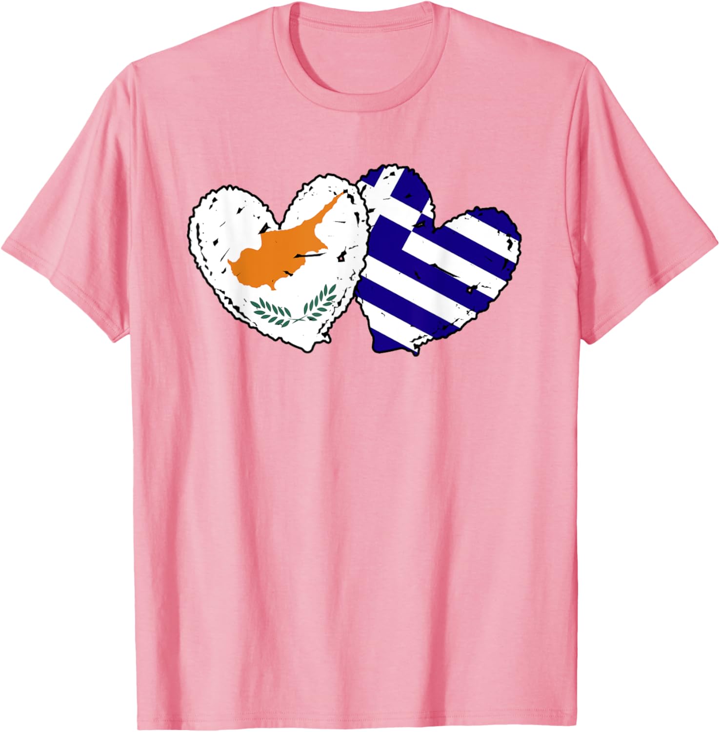Cyprus Greece Heart Flag T-Shirt for Cypriot Greek Ancestry Lovers - 5