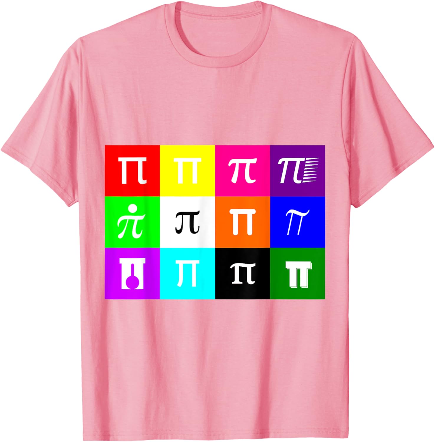 Colorblock Happy Pi Day T-Shirt for Math Geometry Nerds and Geeks - 15