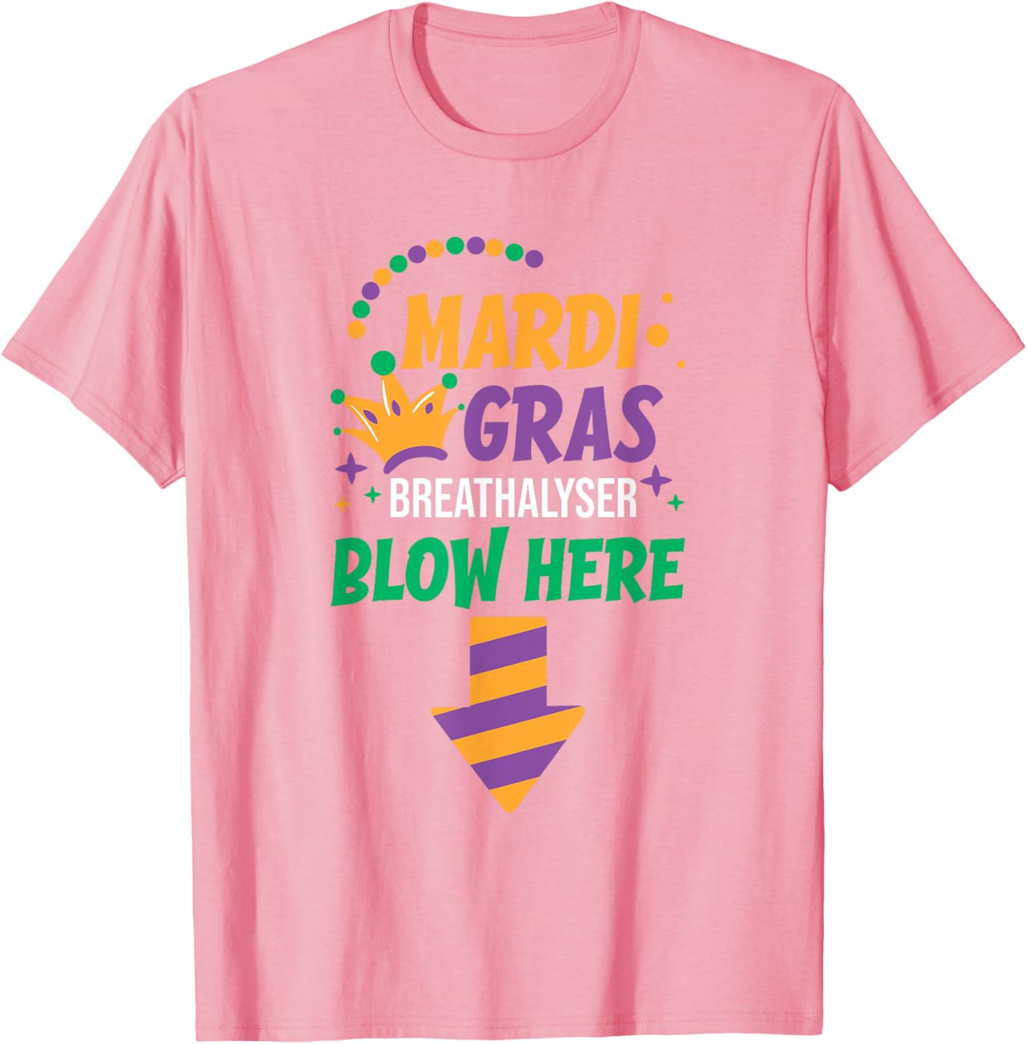 Funny Mardi Gras Breathalyser T-Shirt for Men - Festive Adult Clothing - 2