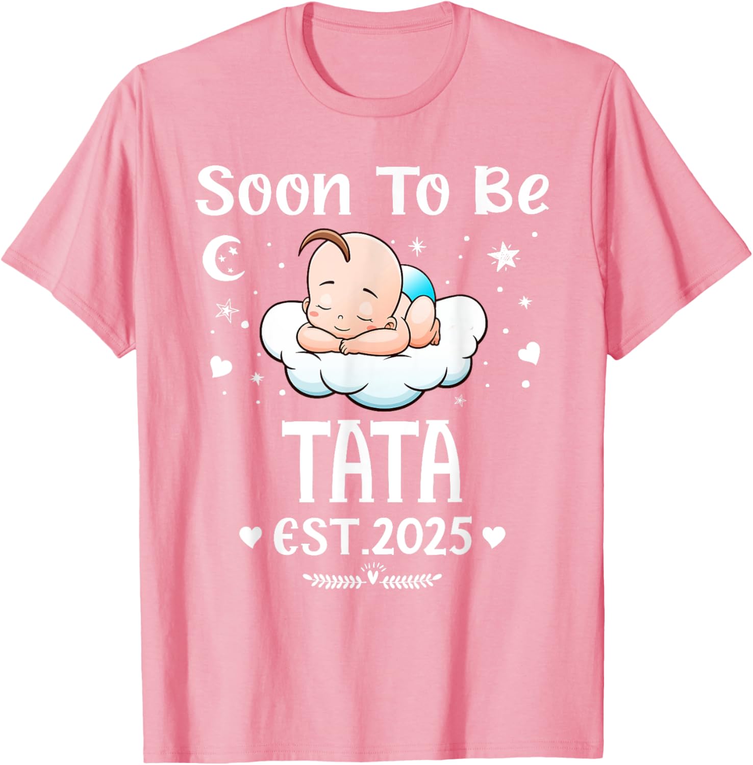 Cute Hearts Father's Day T-Shirt for 2025 by Soon To Be Tata - 17