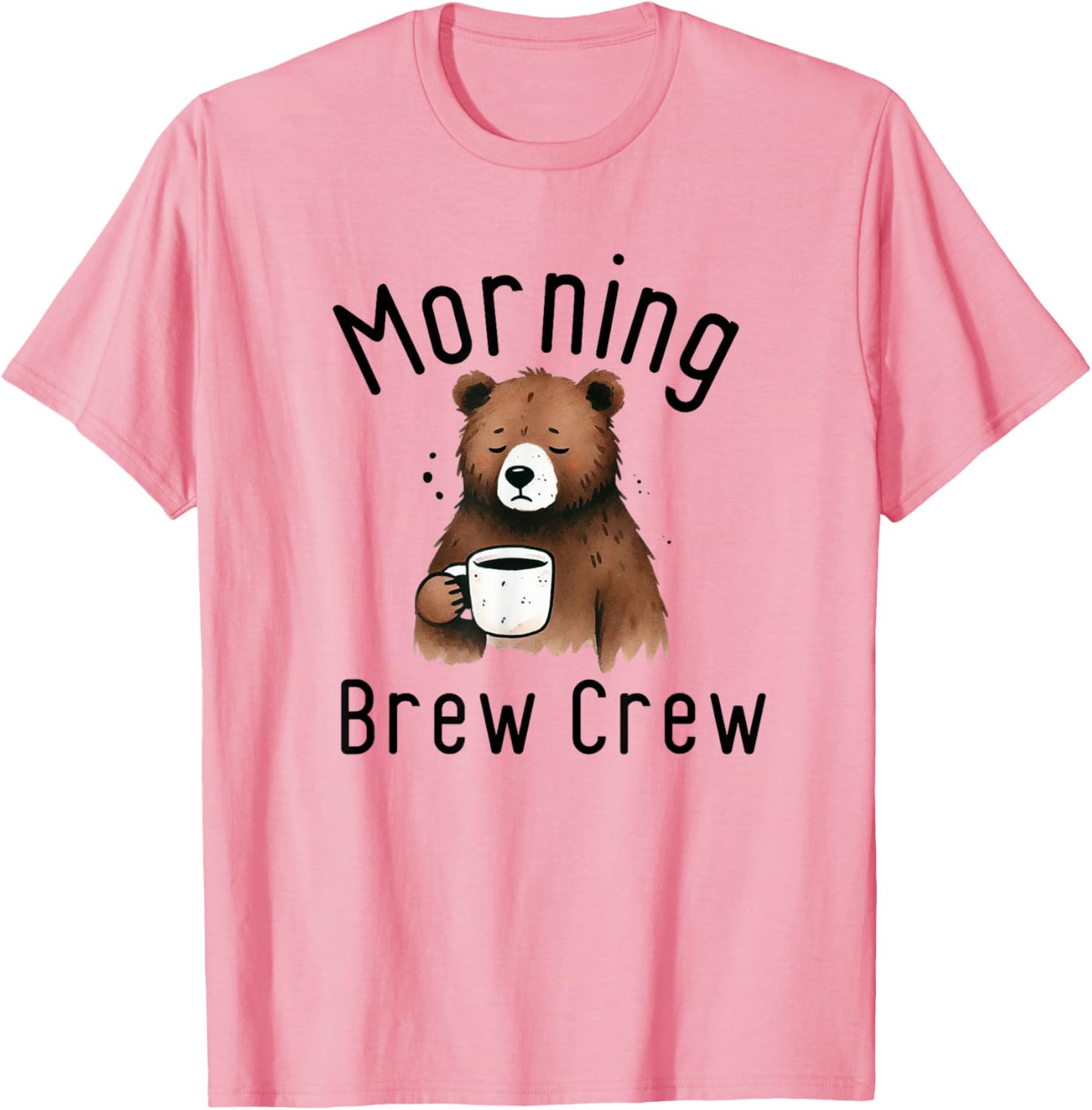 Funny Coffee Lovers Cute Bear T-Shirt for Morning Brew Enthusiasts - 6