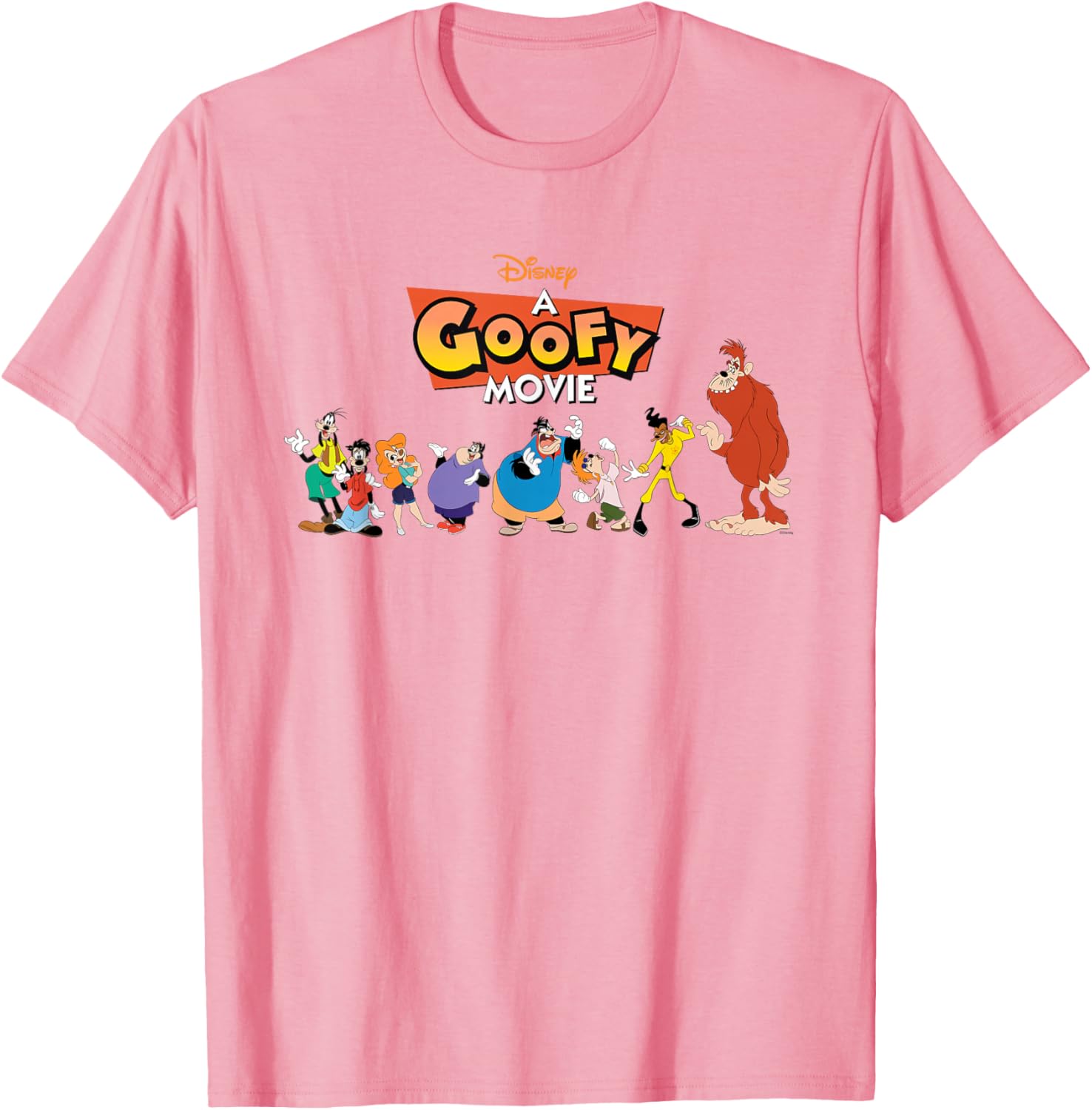 Disney A Goofy Movie 30th Anniversary Character Logo T-Shirt for Fans - 1