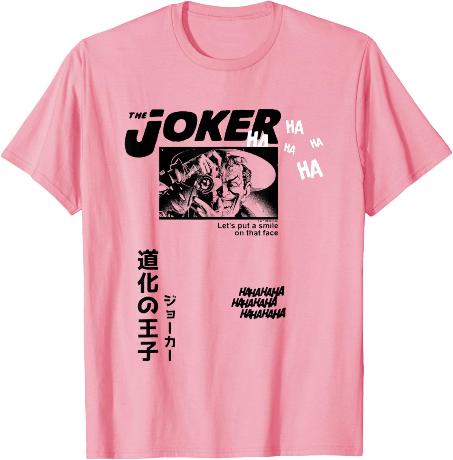 DC Comics Batman The Joker T-Shirt Let's Put A Smile On That Face - 1
