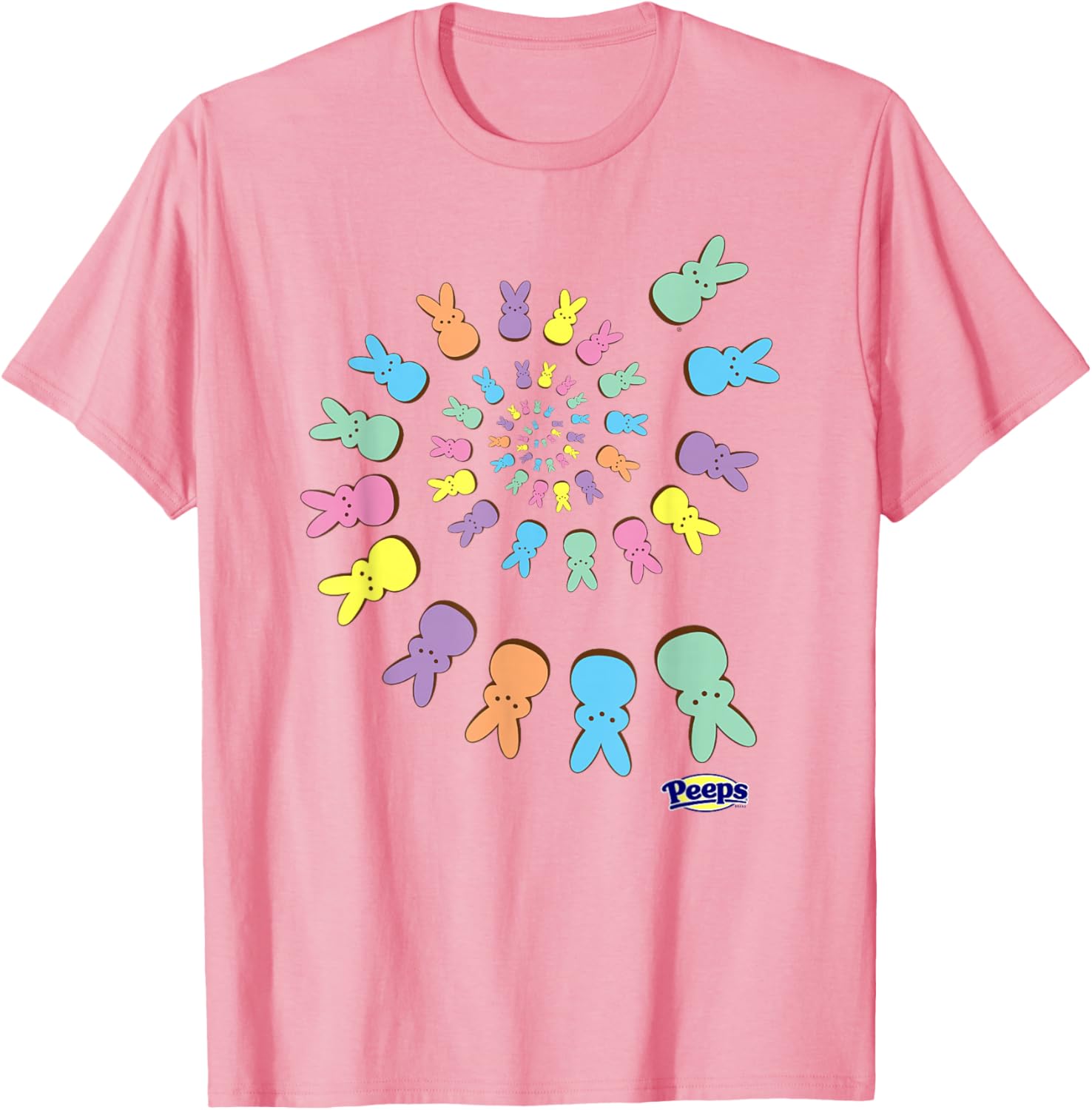Colorful Peeps Easter T-Shirt with Sugary Bunnies Design for Fun Celebrations - 5