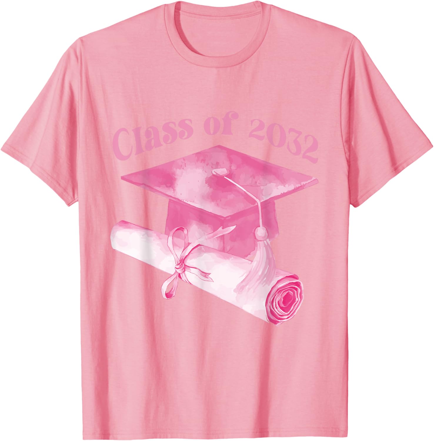 Class of 2032 Graduation Cap T-Shirt for Back to School Fun - 11
