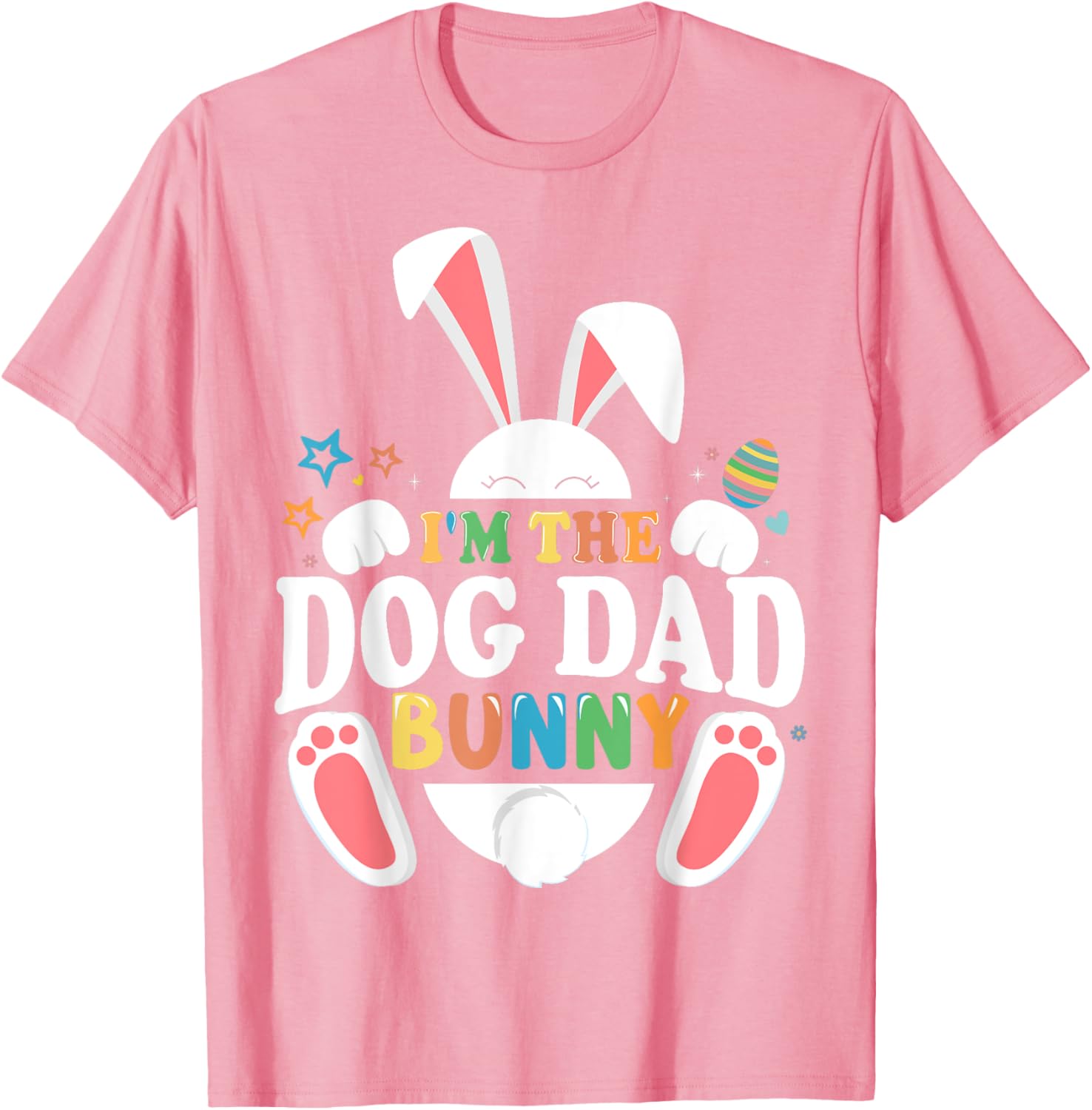Cute Dog Dad Bunny Easter T-Shirt for Fun Matching Outfits - 8