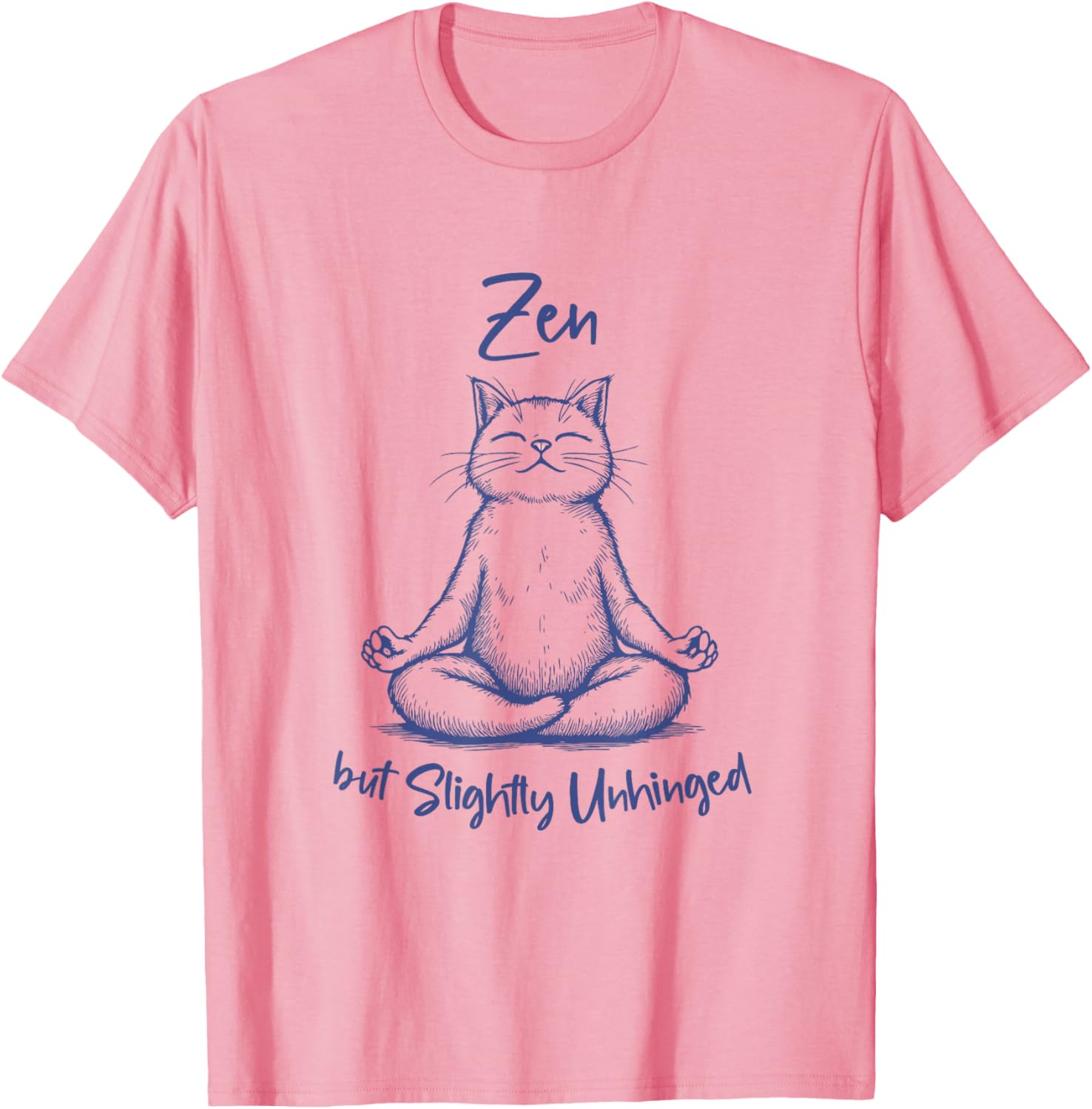 Funny Cat Meditation T-Shirt Zen Vibes for Men and Women - 10