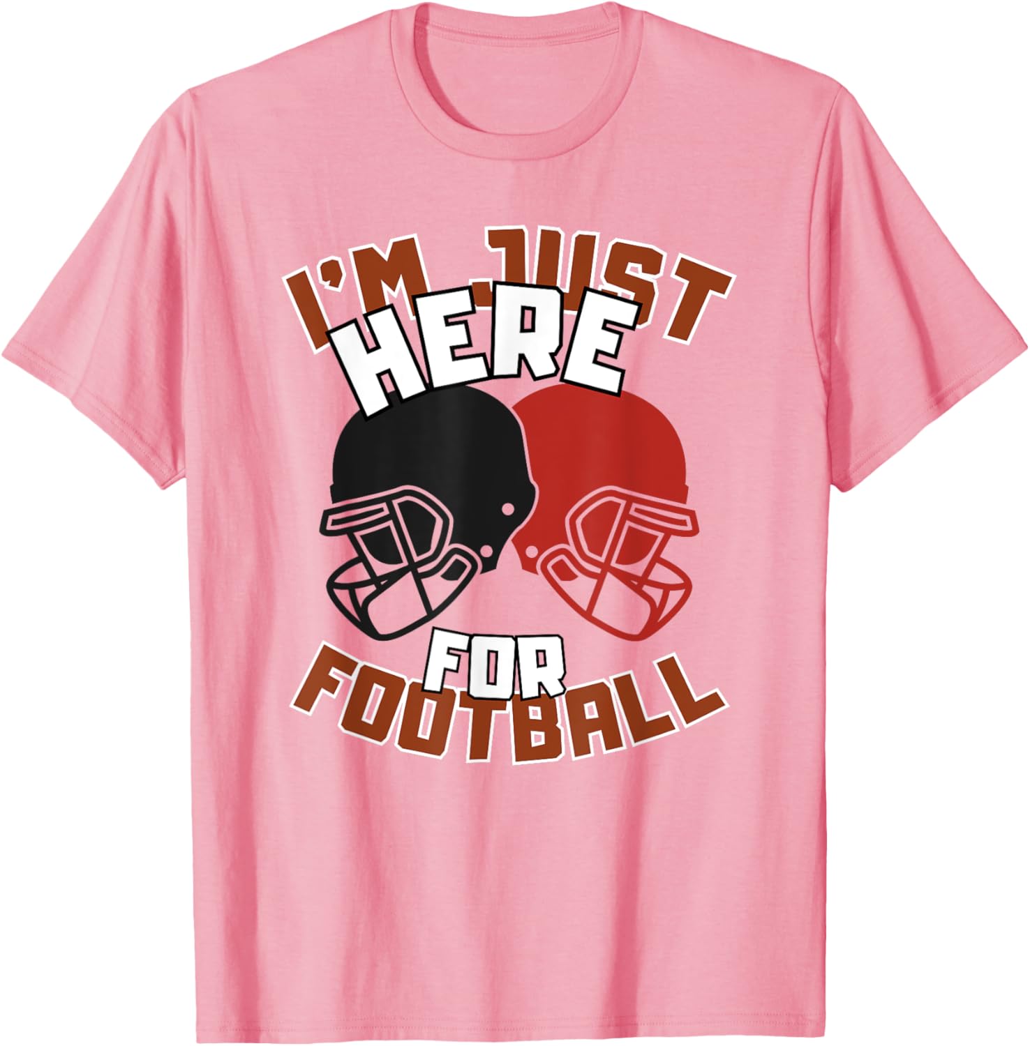 Funny I'm Just Here For Football T-Shirt for Diehard Football Fans - 9