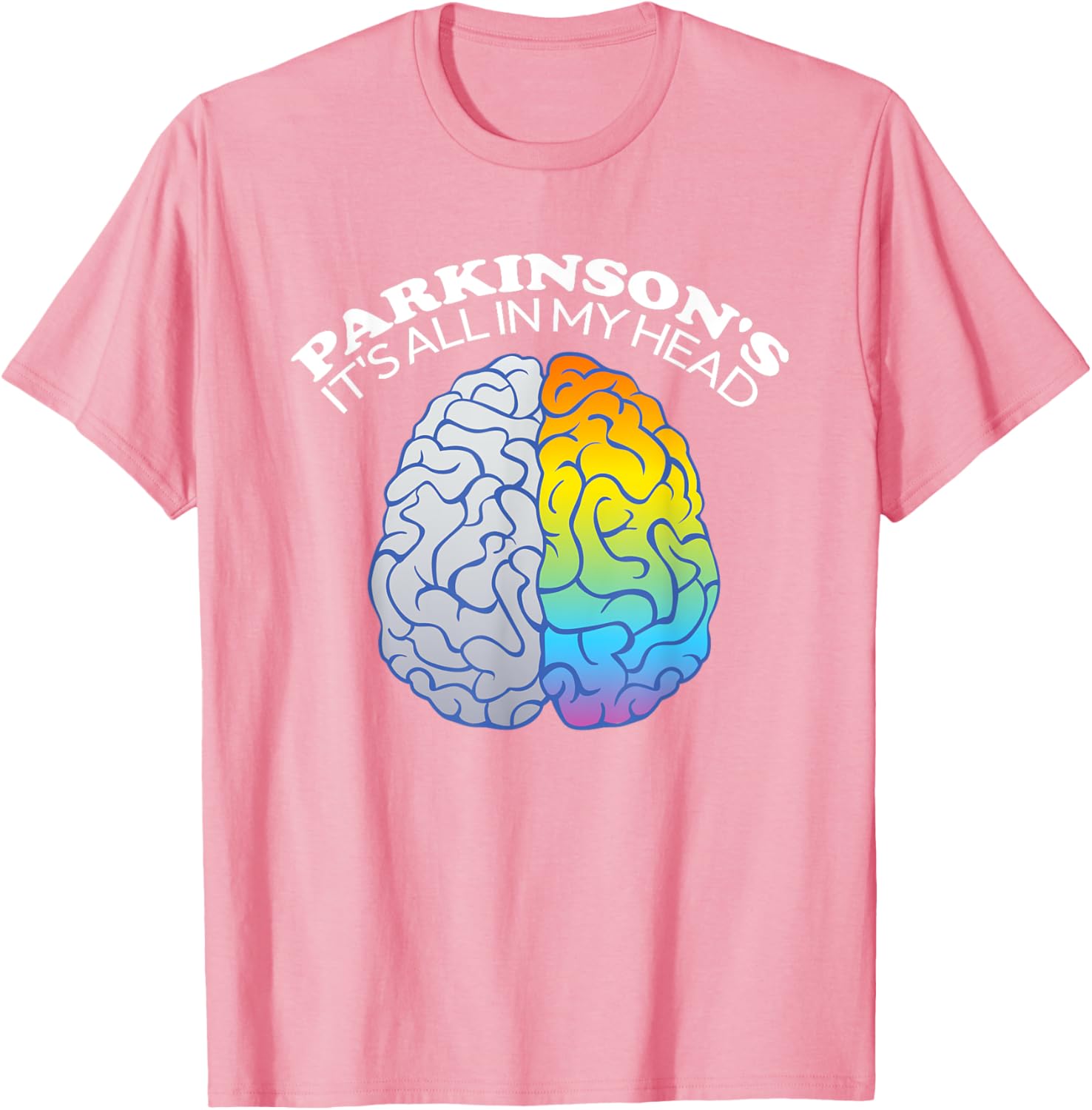 Funny Parkinson's It's All In My Head T-Shirt for Casual Wear - 5