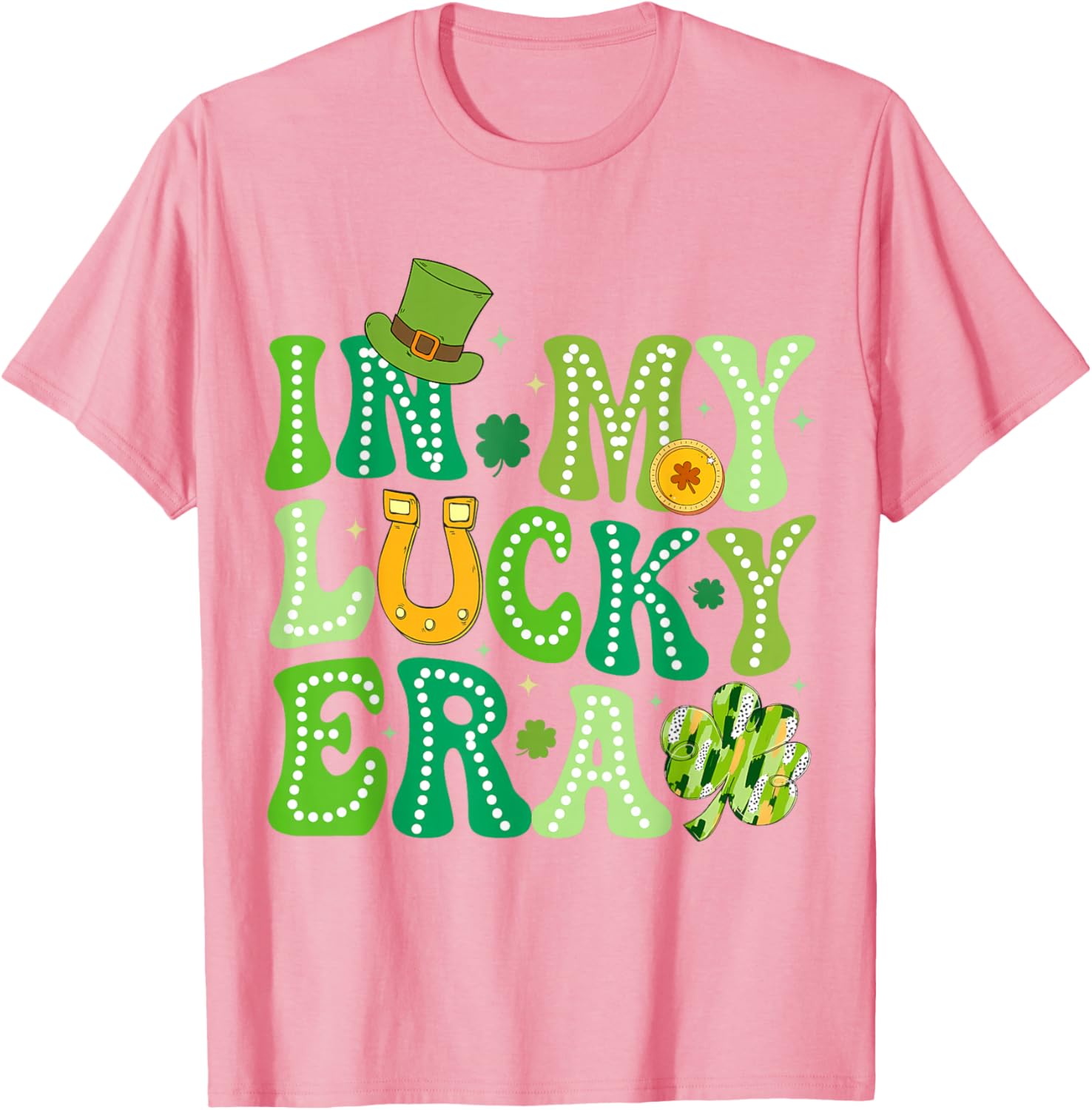 Groovy St Patricks Day Shamrock Lucky Charm T-Shirt for Fun Celebrations - 9