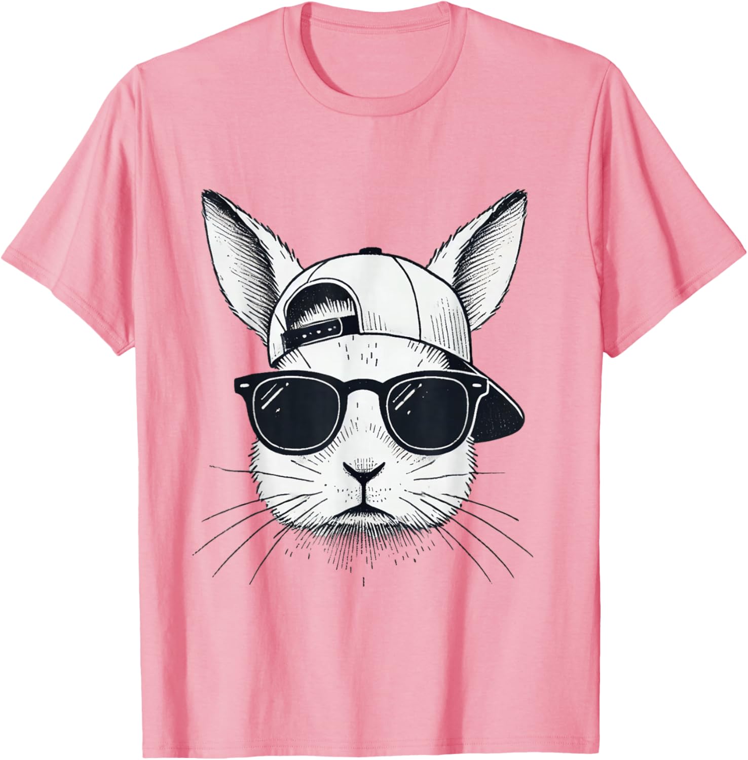 Cool Bunny Face Sunglasses T-Shirt for Easter Fun β Boys, Men, Kids - 21