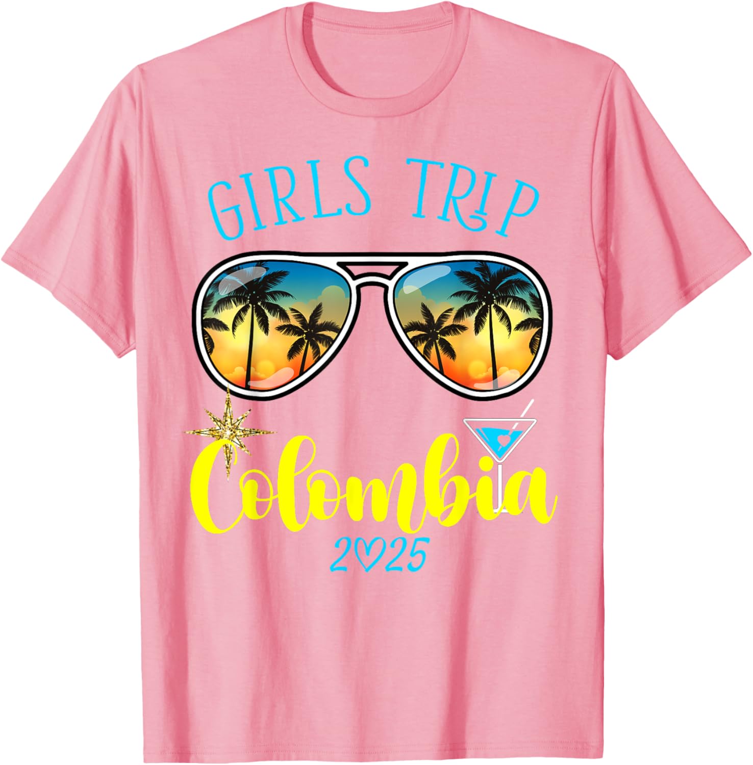 Cute Girls Trip Colombia 2025 T-Shirt for Weekend Birthday Squad - 1
