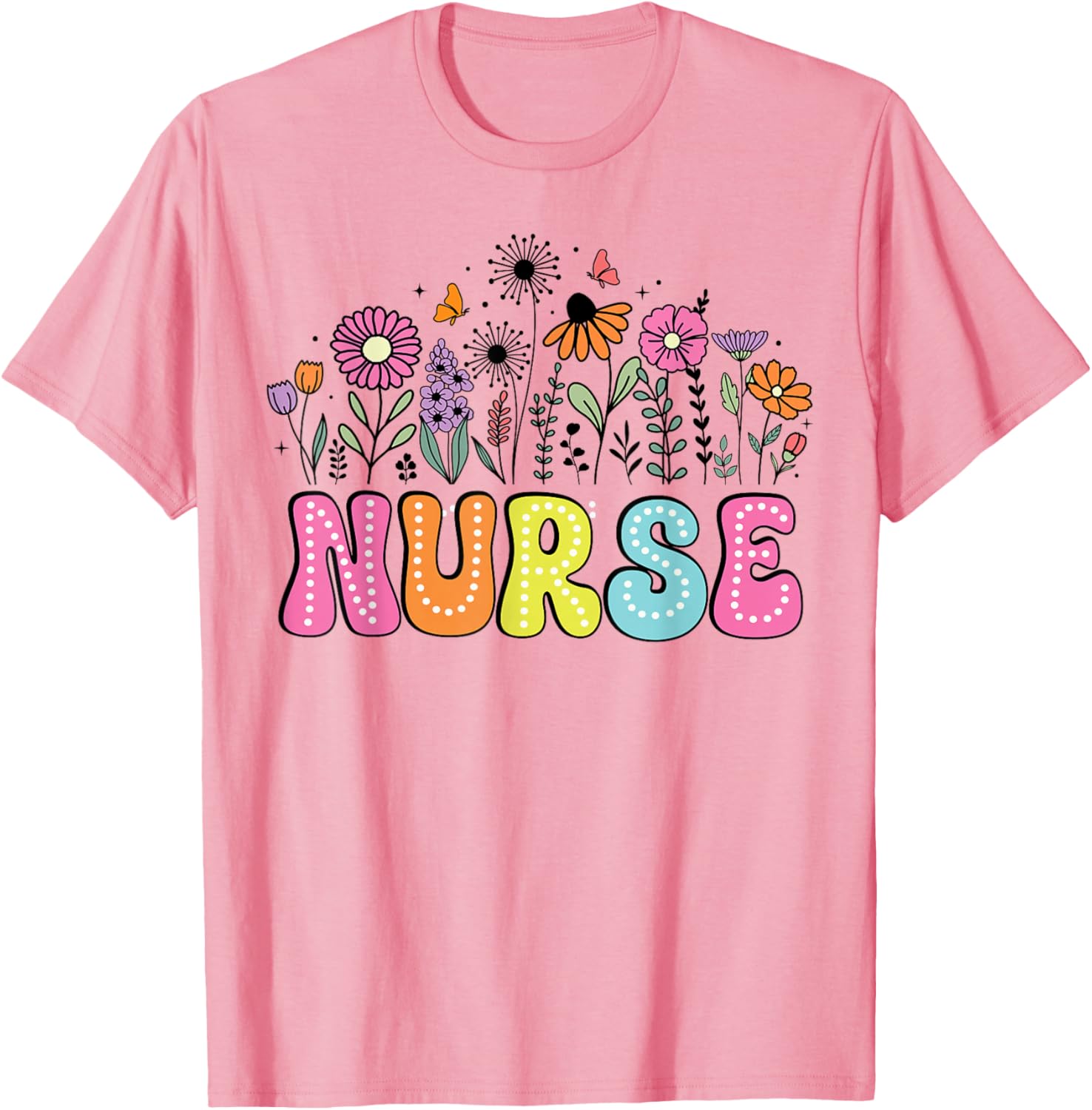 Groovy Nurse Wildflower Floral T-Shirt for Happy Nurse Week 2026 - 8