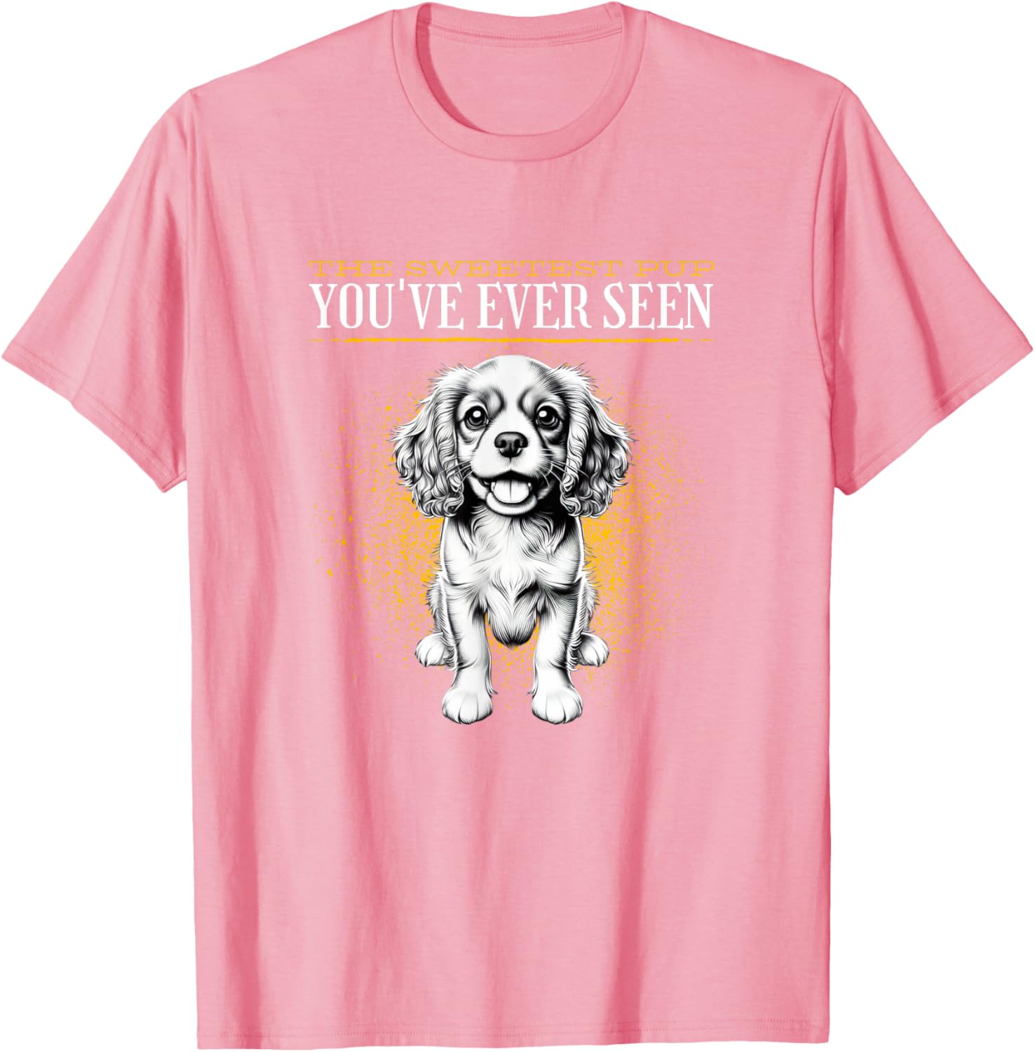 Cute Cavalier King Charles Spaniel Puppy T-Shirt for Dog Lovers - 4