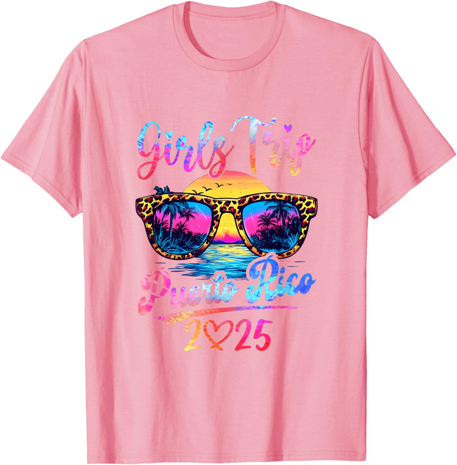 Girls Trip Puerto Rico 2025 Matching T-Shirt for Summer Vacation Fun - 10