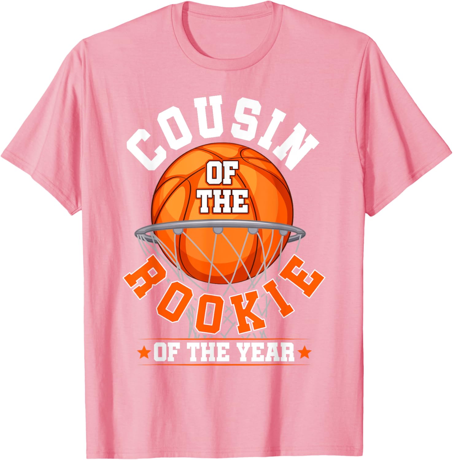 Cousin of Rookie 1st Birthday Basketball Family Matching T-Shirt - 28