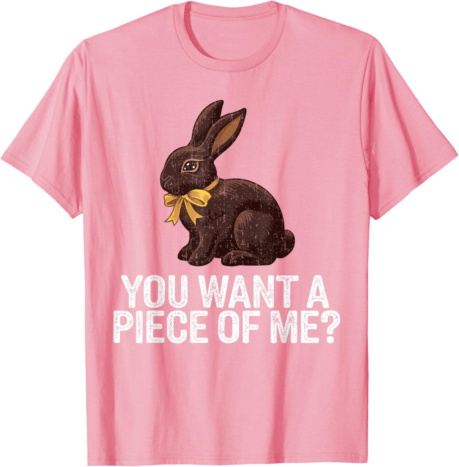 Cute Easter Rabbit Chocolate Bunny Graphic T-Shirt for Fun Holiday Style - 21