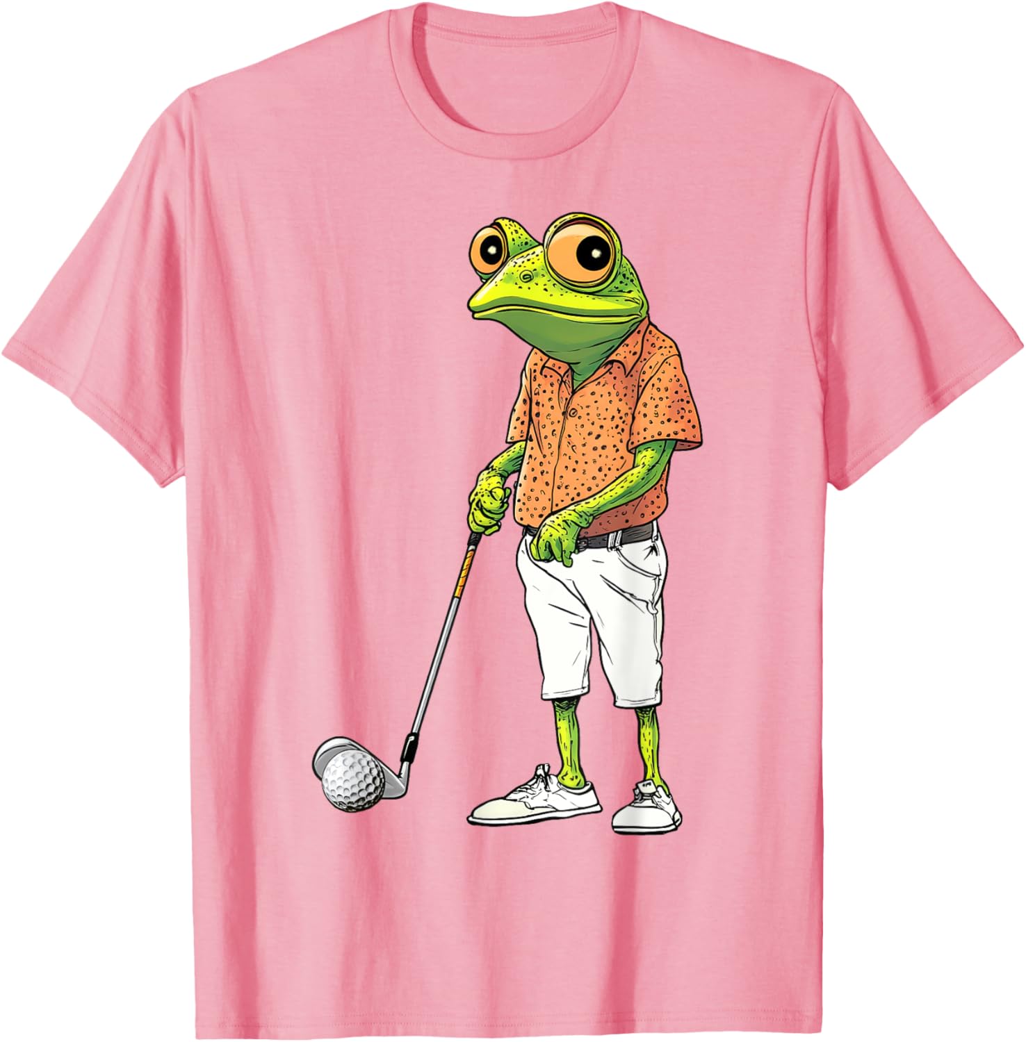 Cute Frog Golf Player T-Shirt for Golf Lovers and Animal Fans - 15