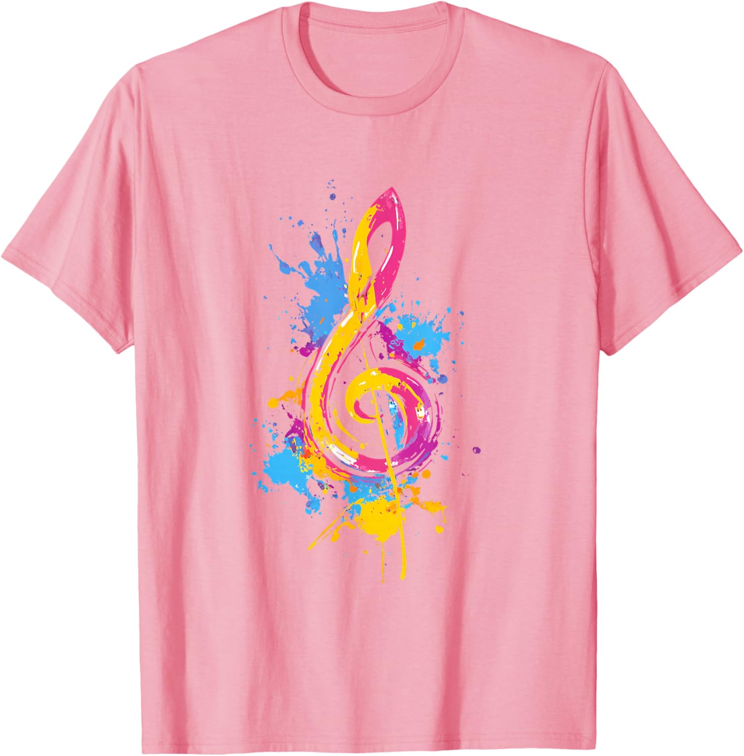 Colorful Treble Clef T-Shirt for Music Lovers - Fun Musical Tee - 7